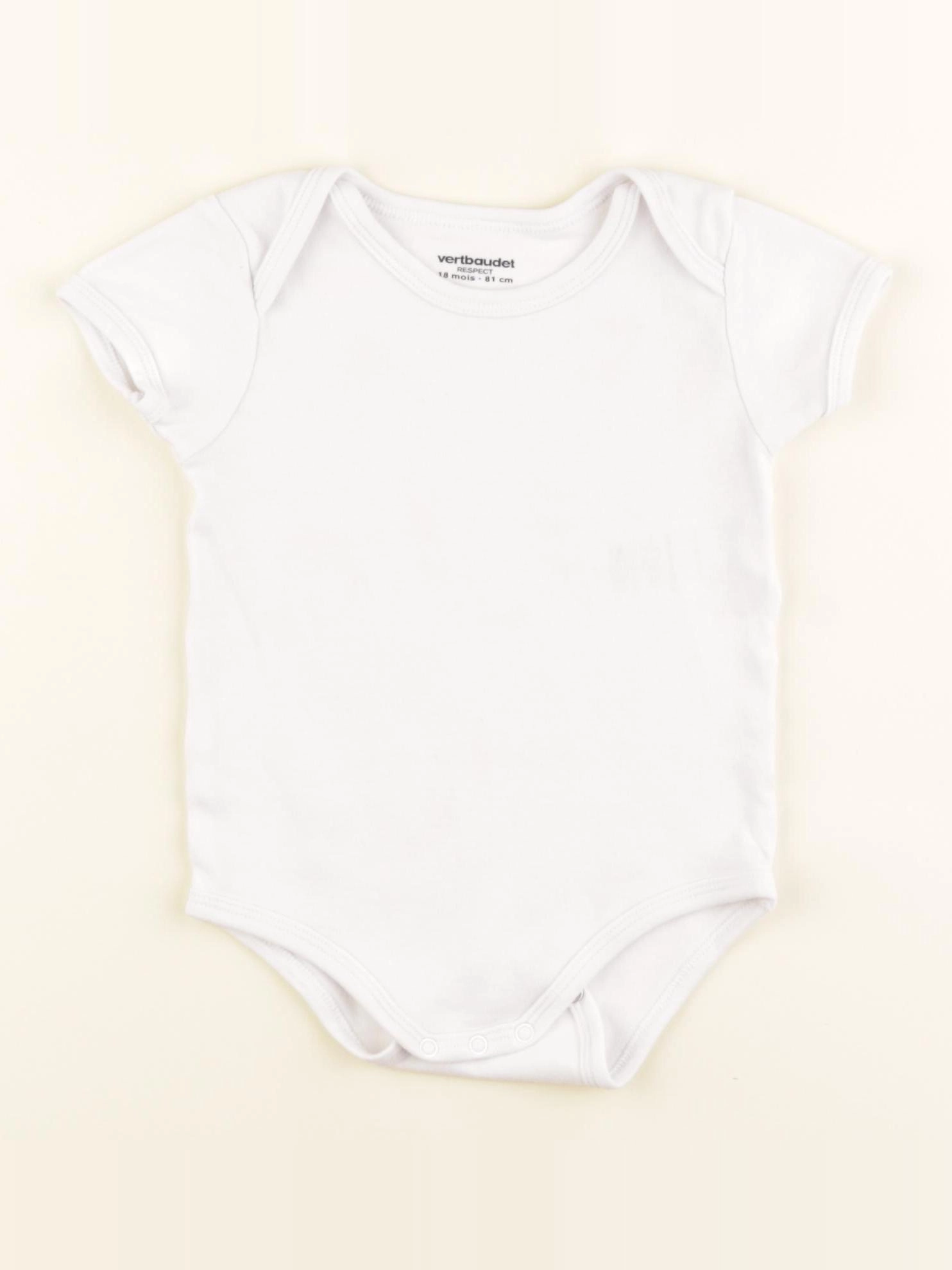 Vertbaudet - body blanc - 18 mois