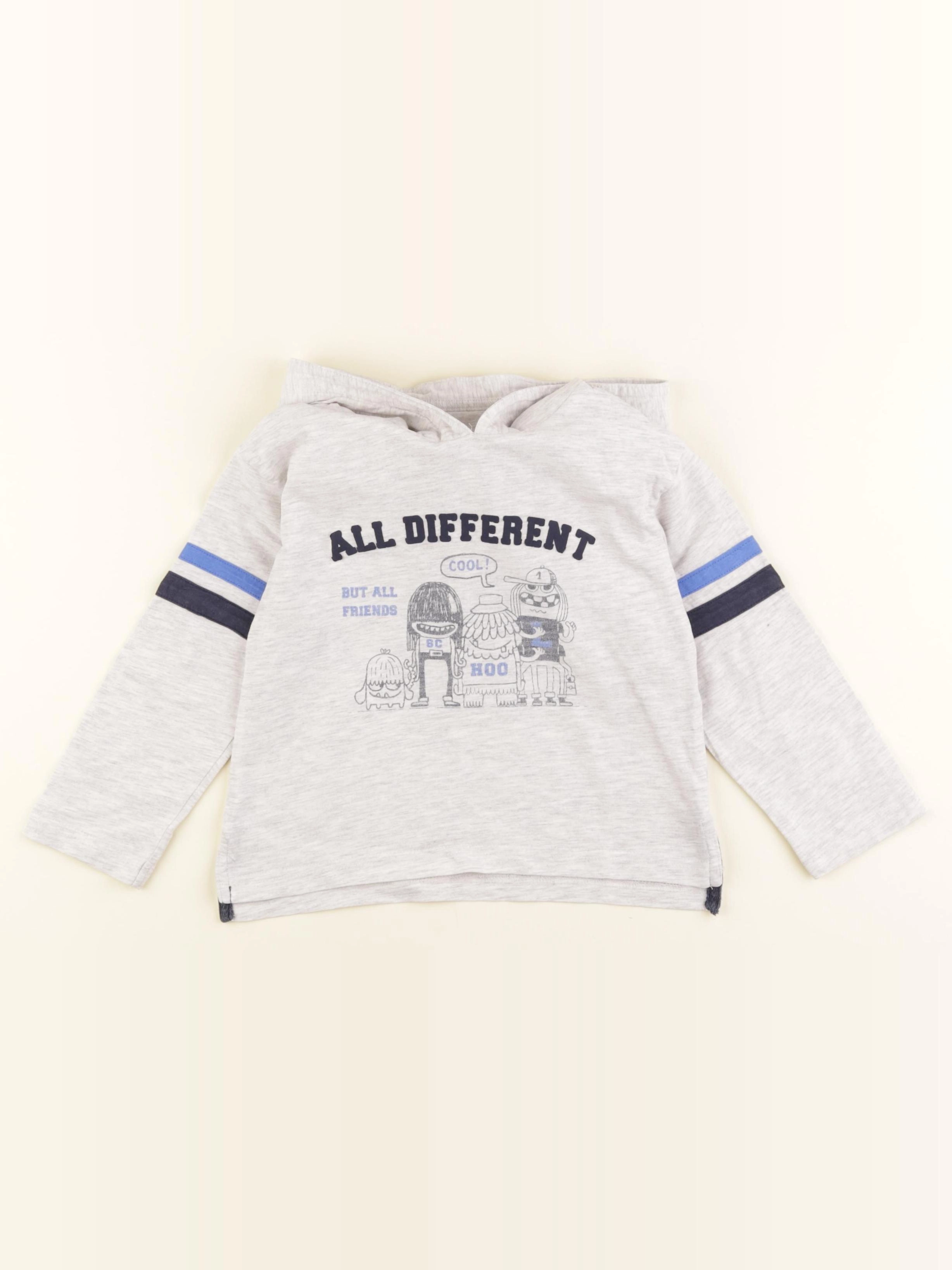 Vertbaudet - tee-shirt gris - 4 ans