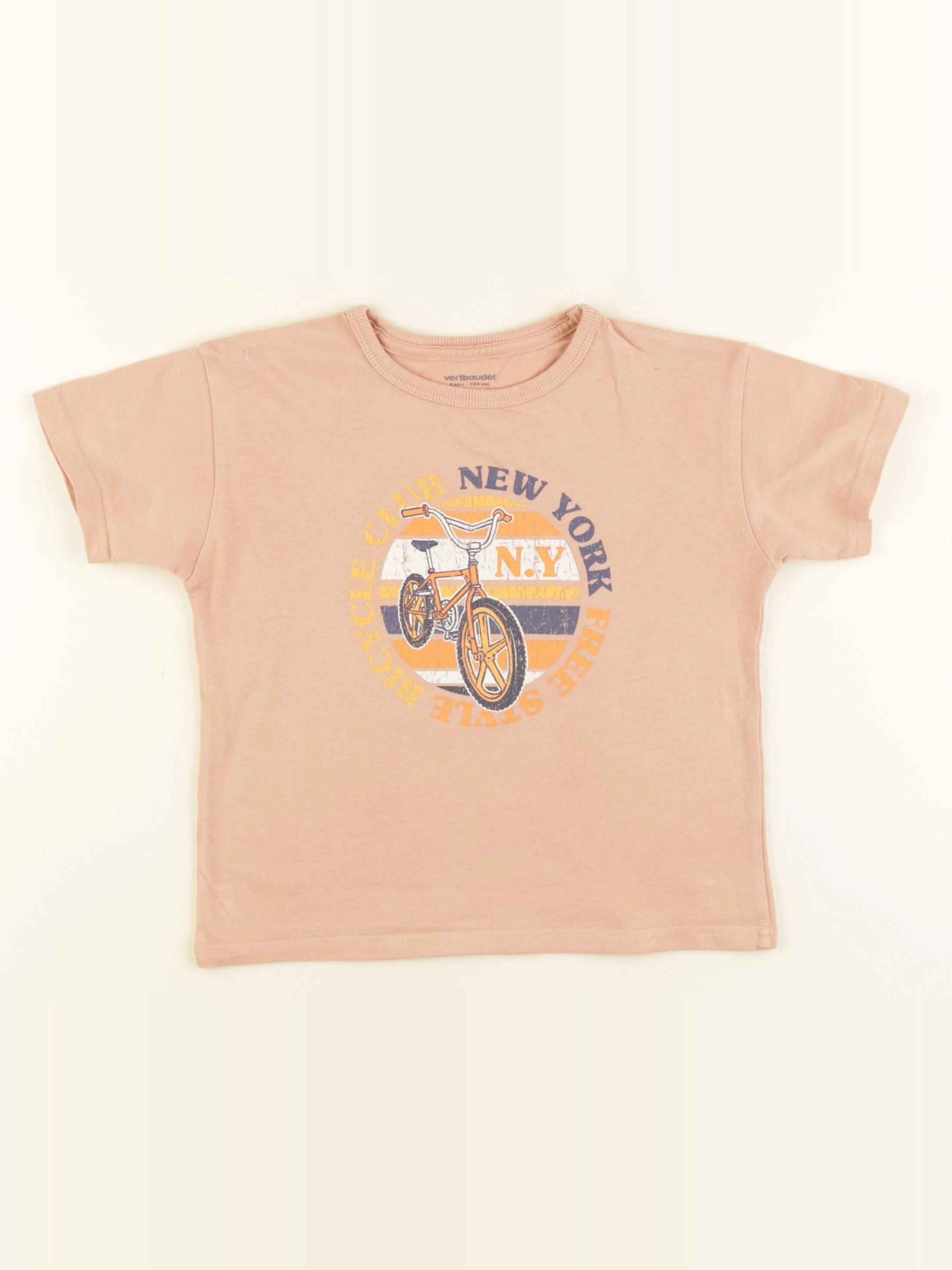 Vertbaudet - tee-shirt orange - 4 ans