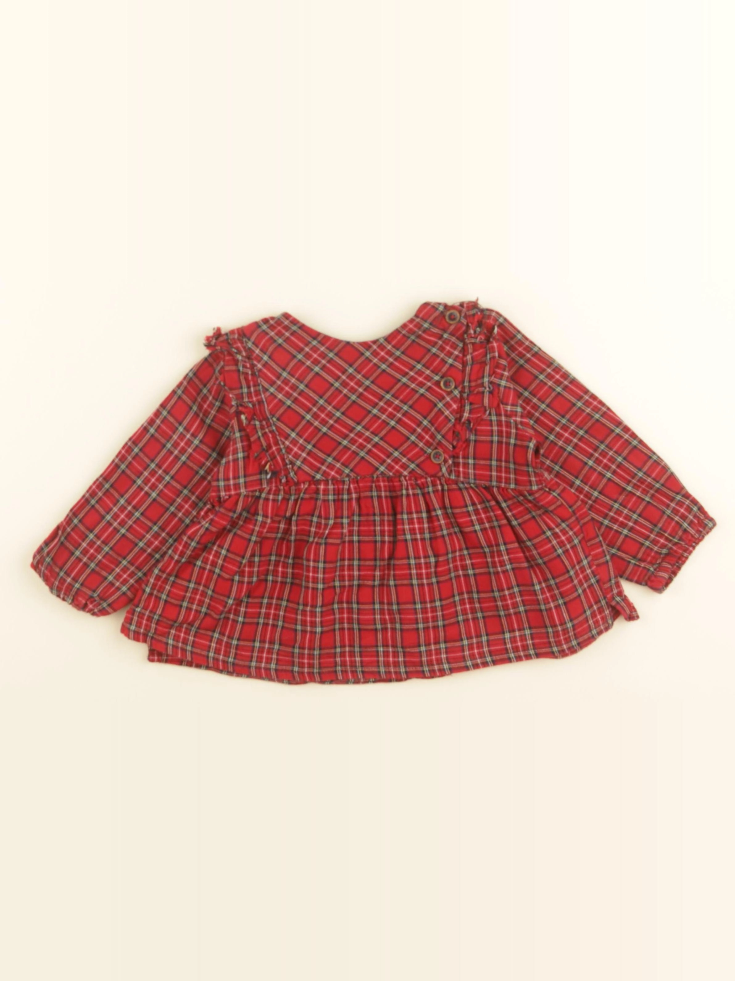 Zara - blouse rouge - 12/18 mois
