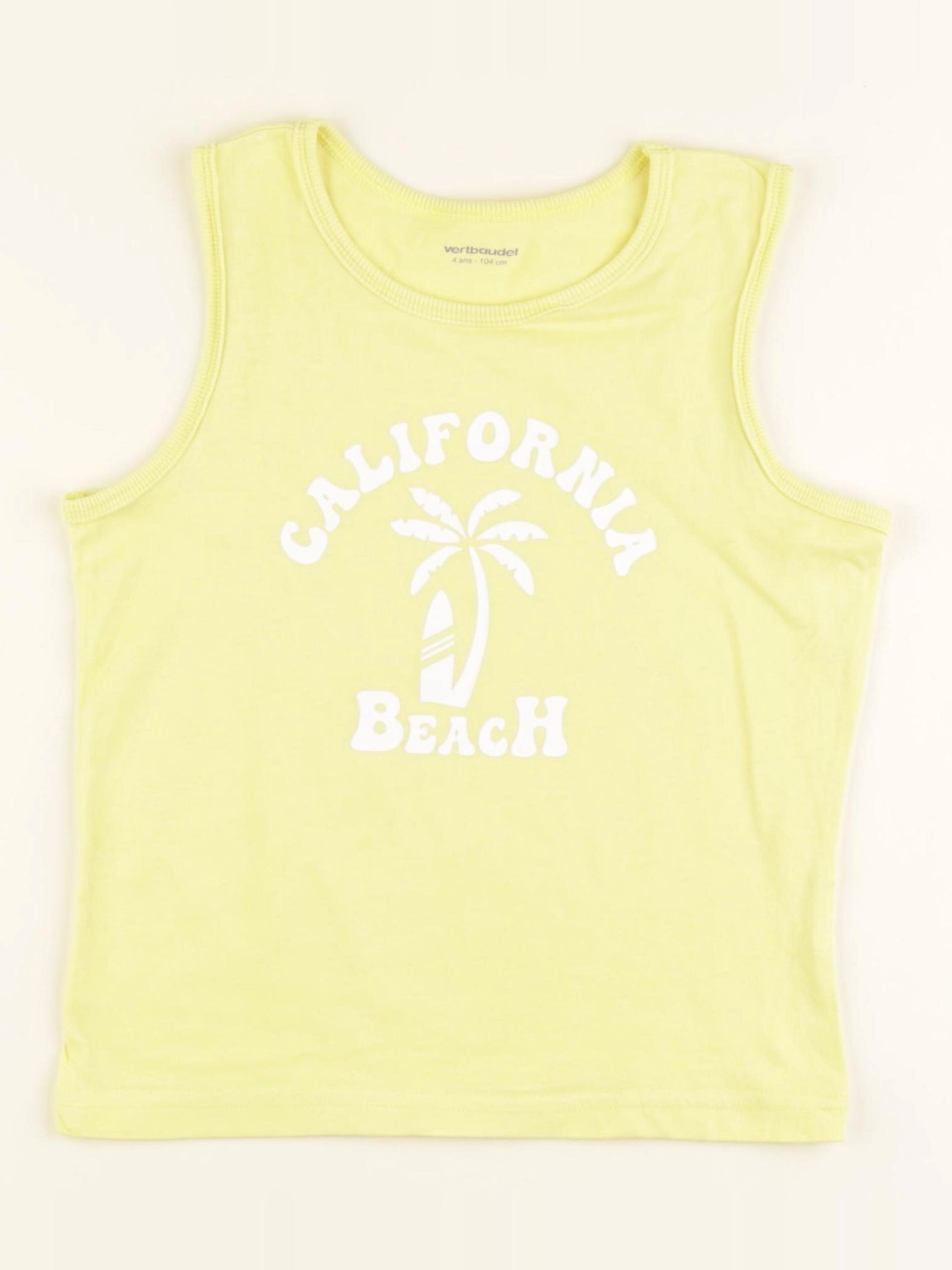 Vertbaudet - débardeur jaune - 4 ans