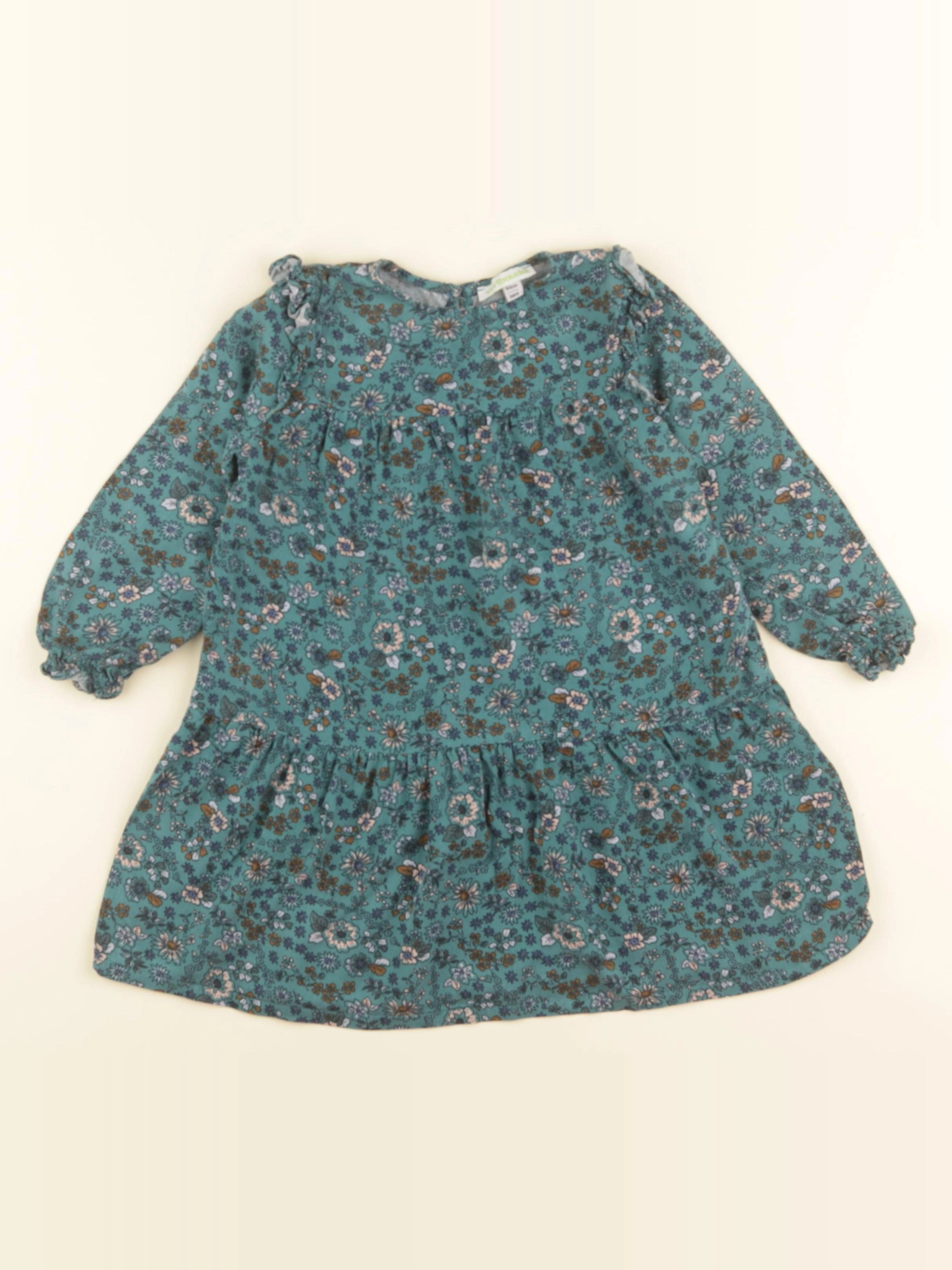 Vertbaudet - robe vert - 3 ans