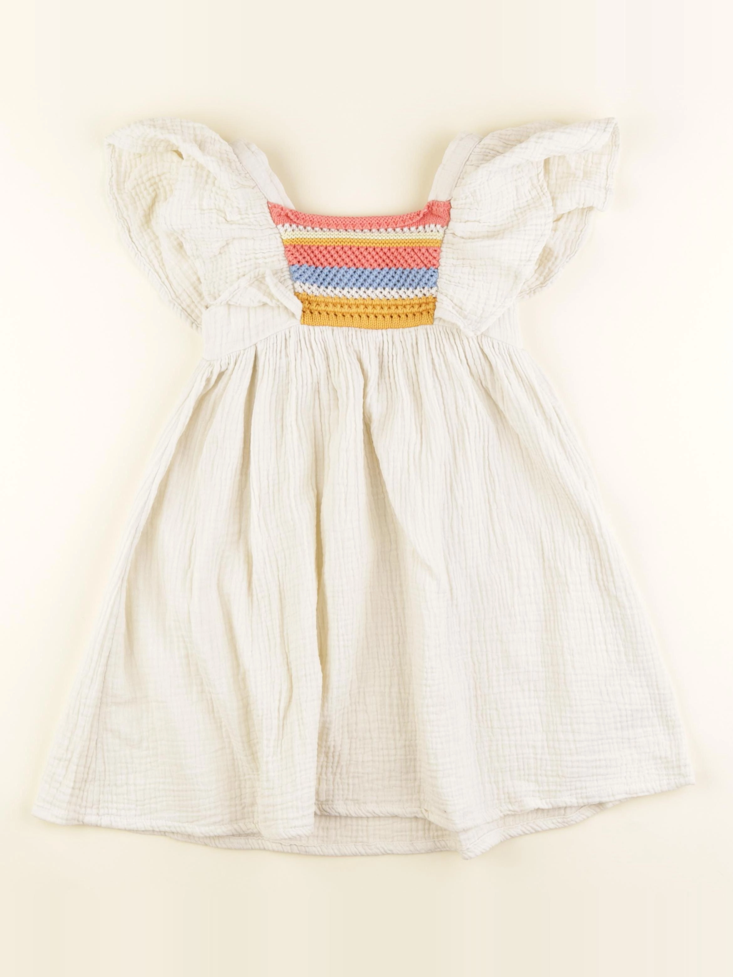 Vertbaudet - robe beige - 4 ans