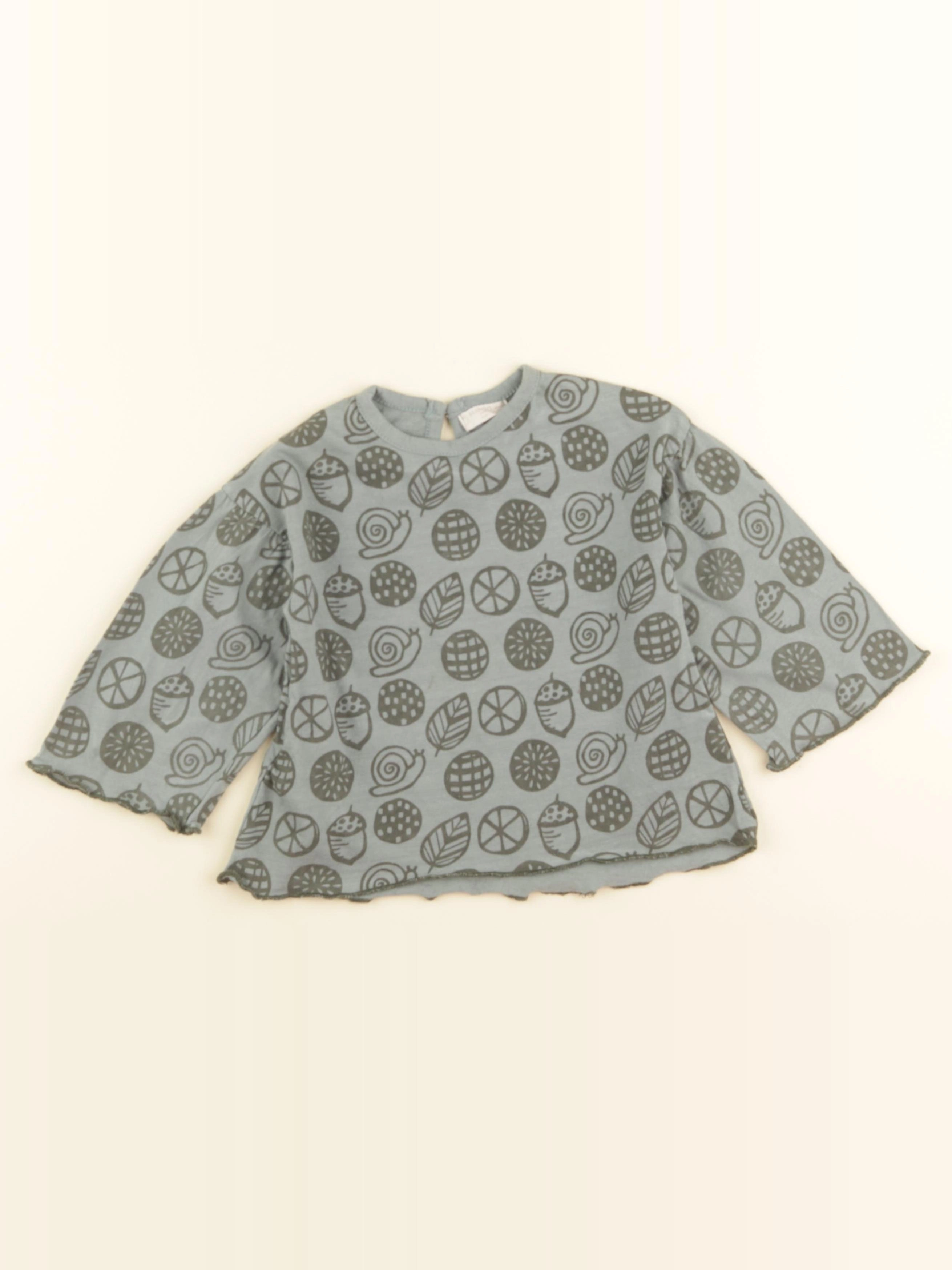 Mango - tee-shirt vert - 18/24 mois