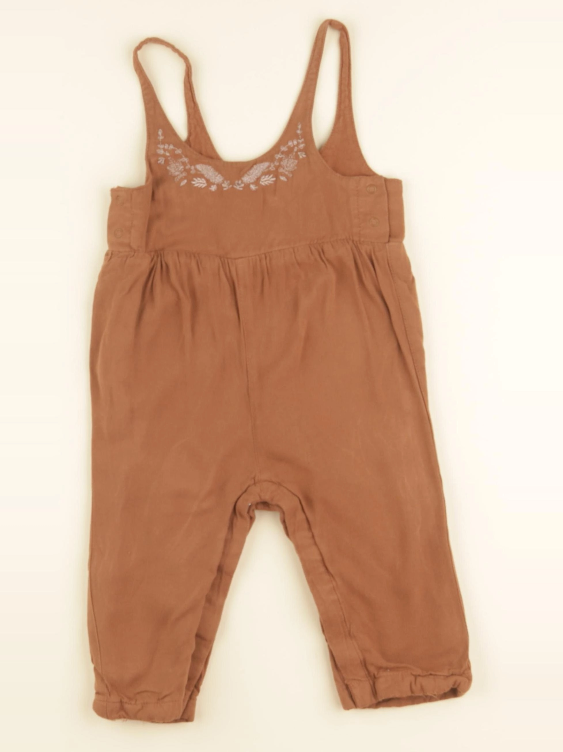 Vertbaudet - salopette marron - 18 mois