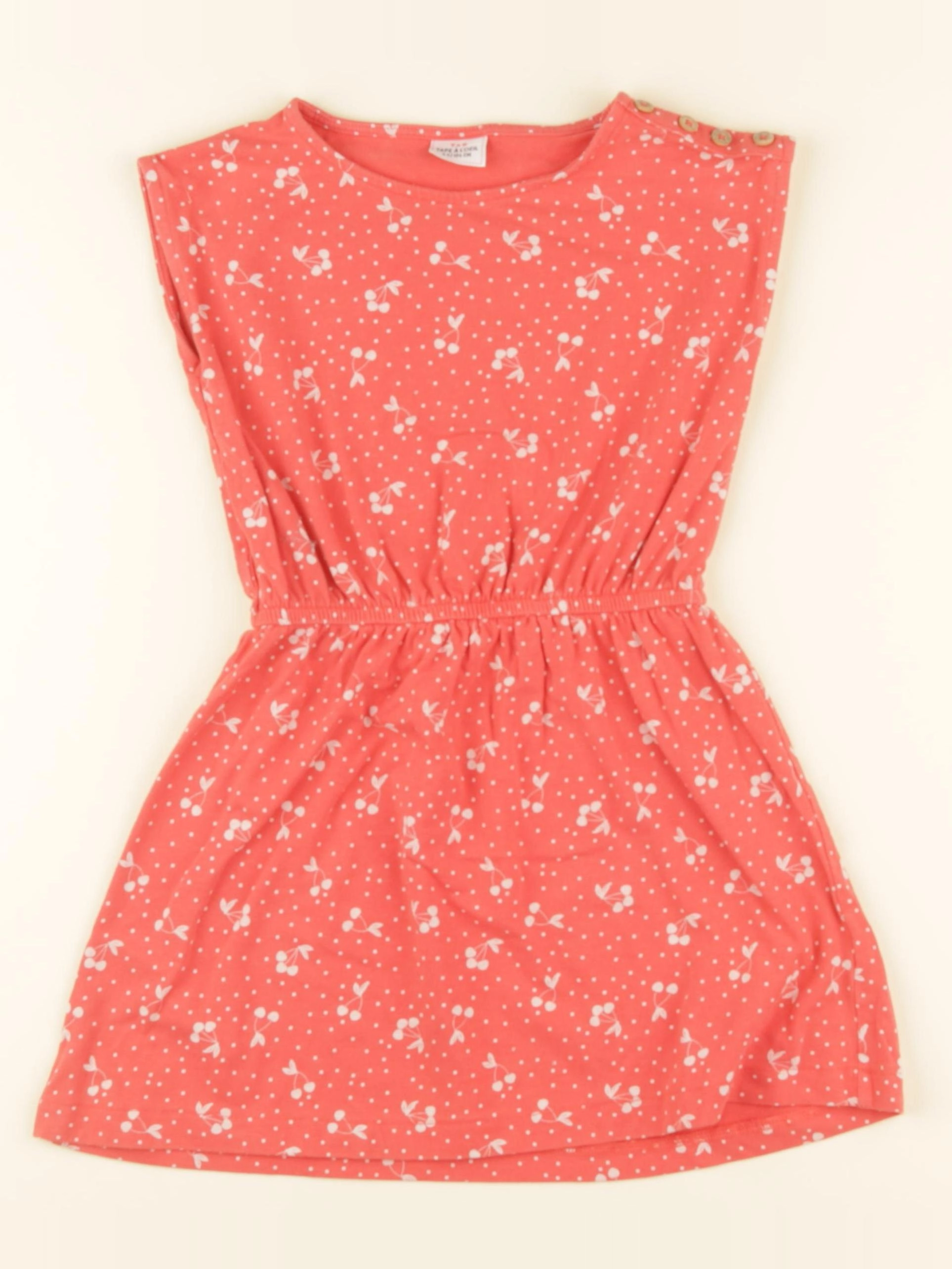 Tape à l'oeil - robe orange - 4 ans