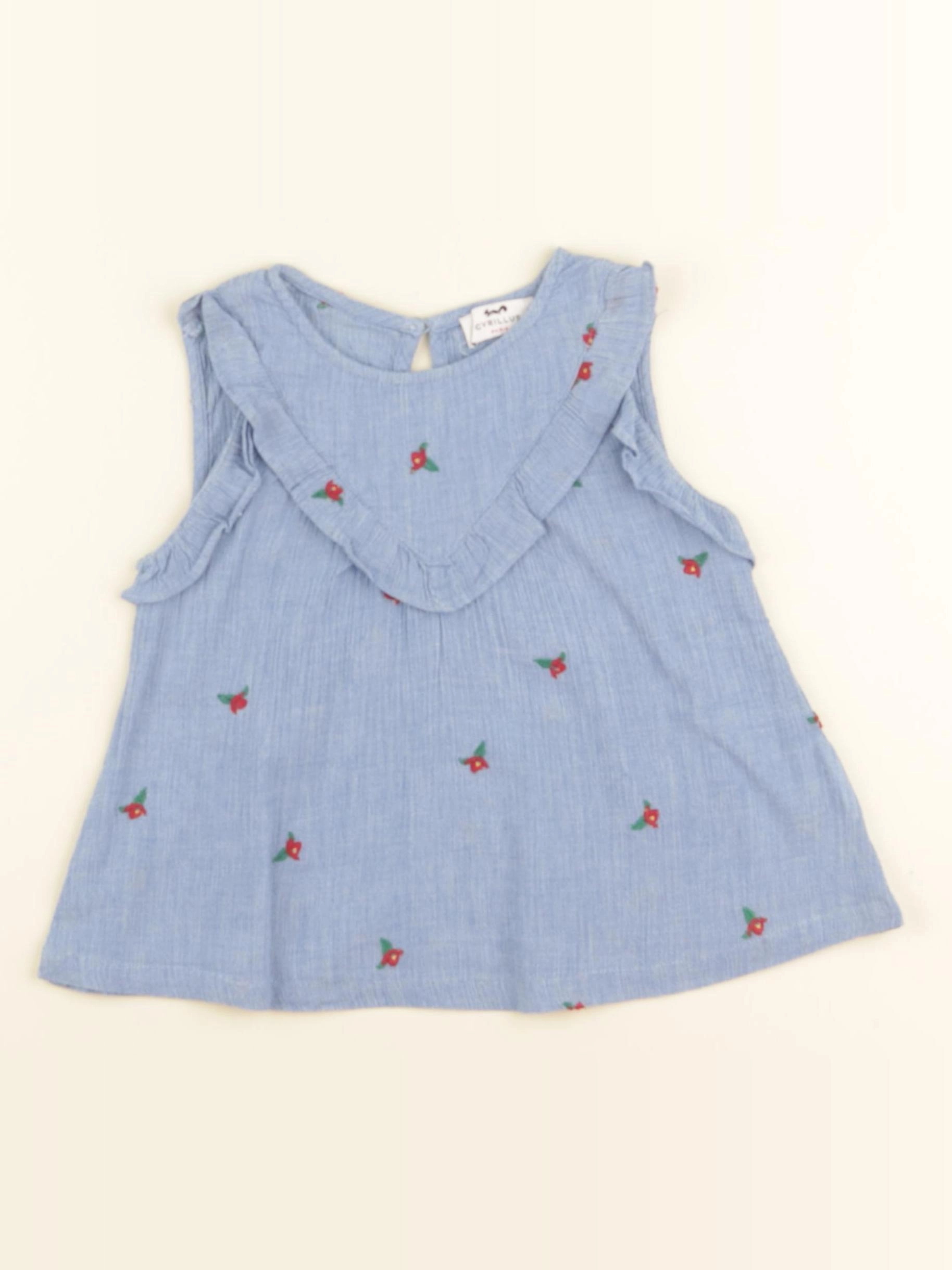Cyrillus - blouse bleu - 3 ans