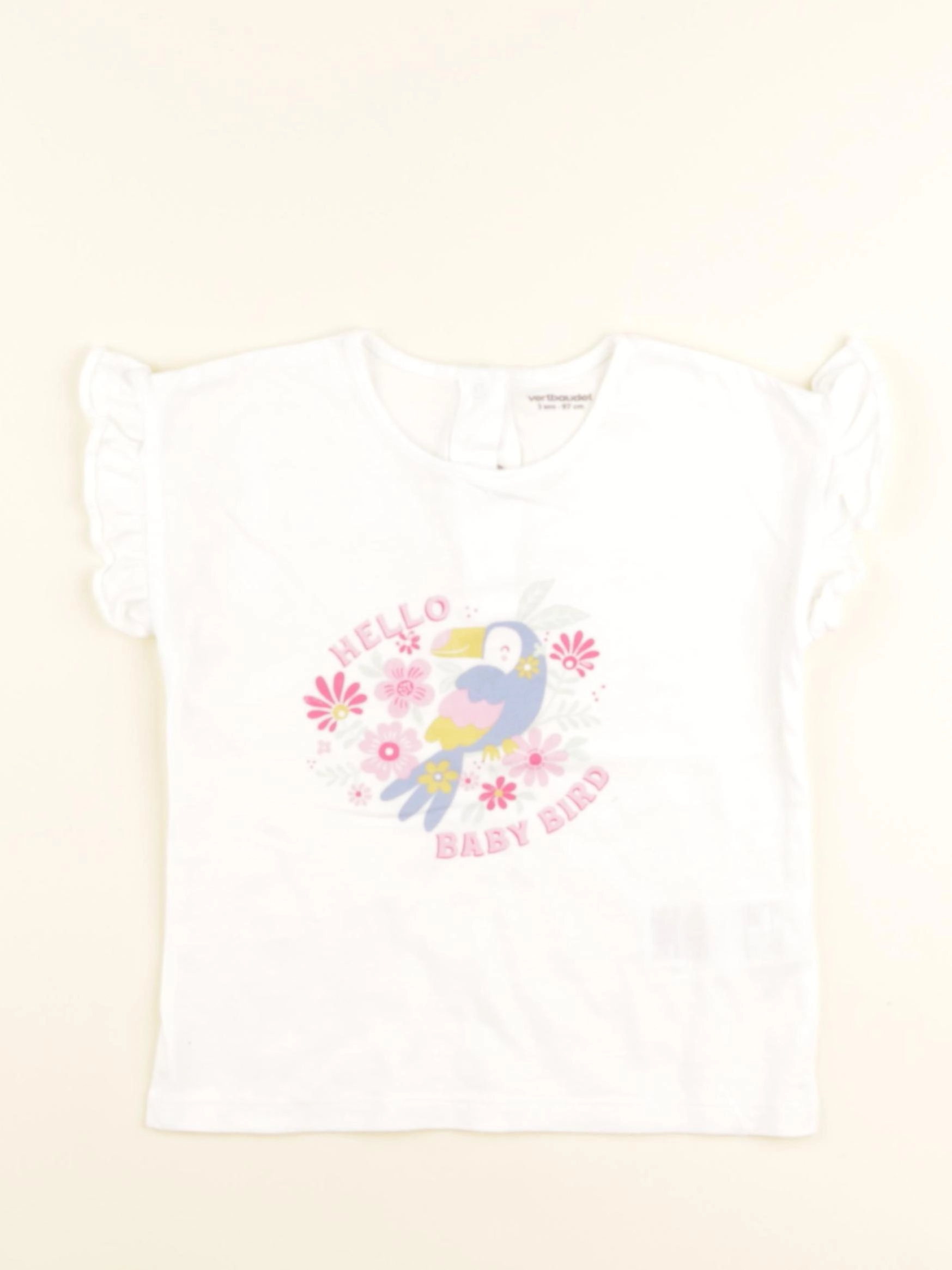 Vertbaudet - tee-shirt blanc - 3 ans
