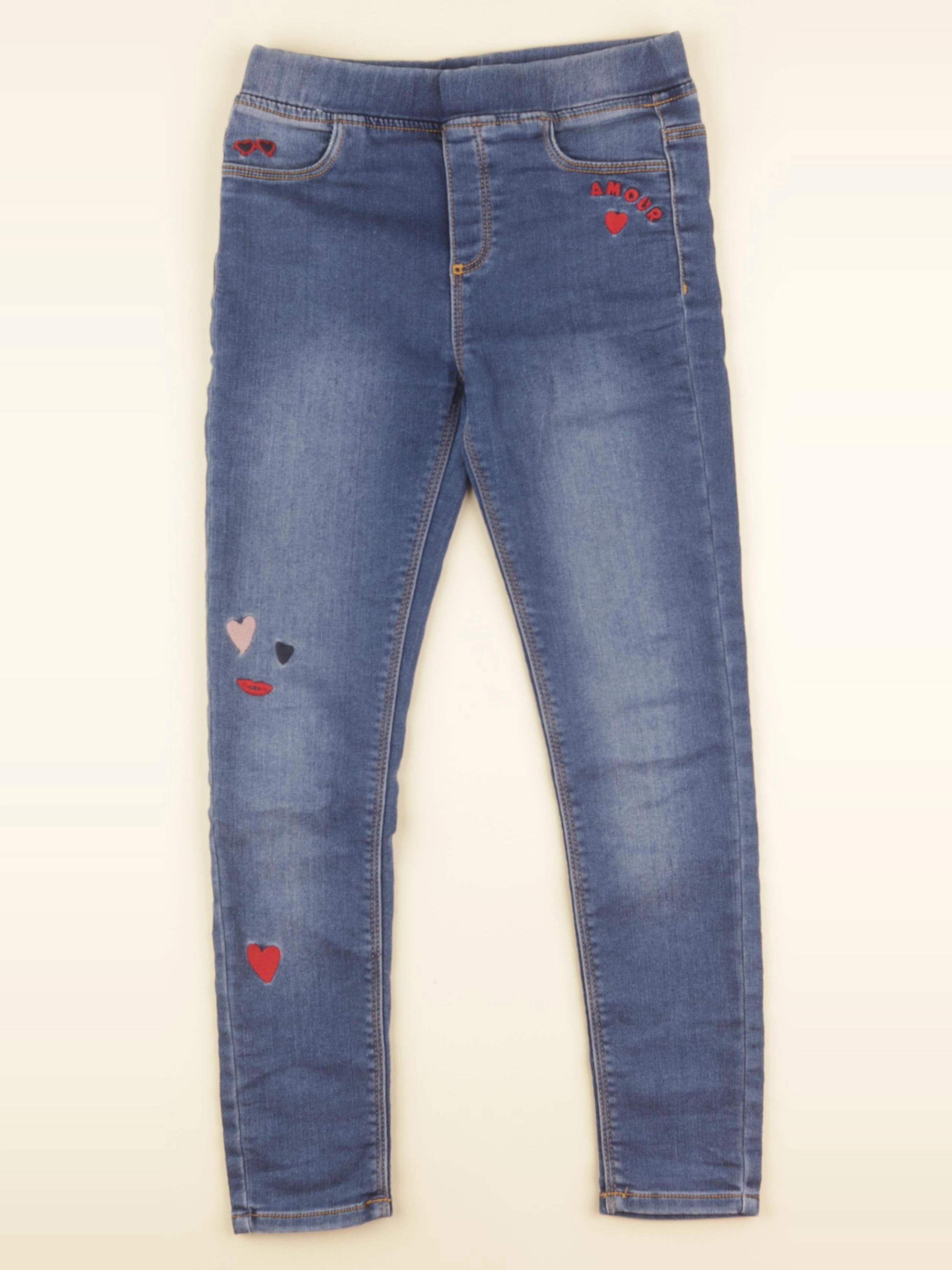 Vertbaudet - jegging bleu - 10 ans