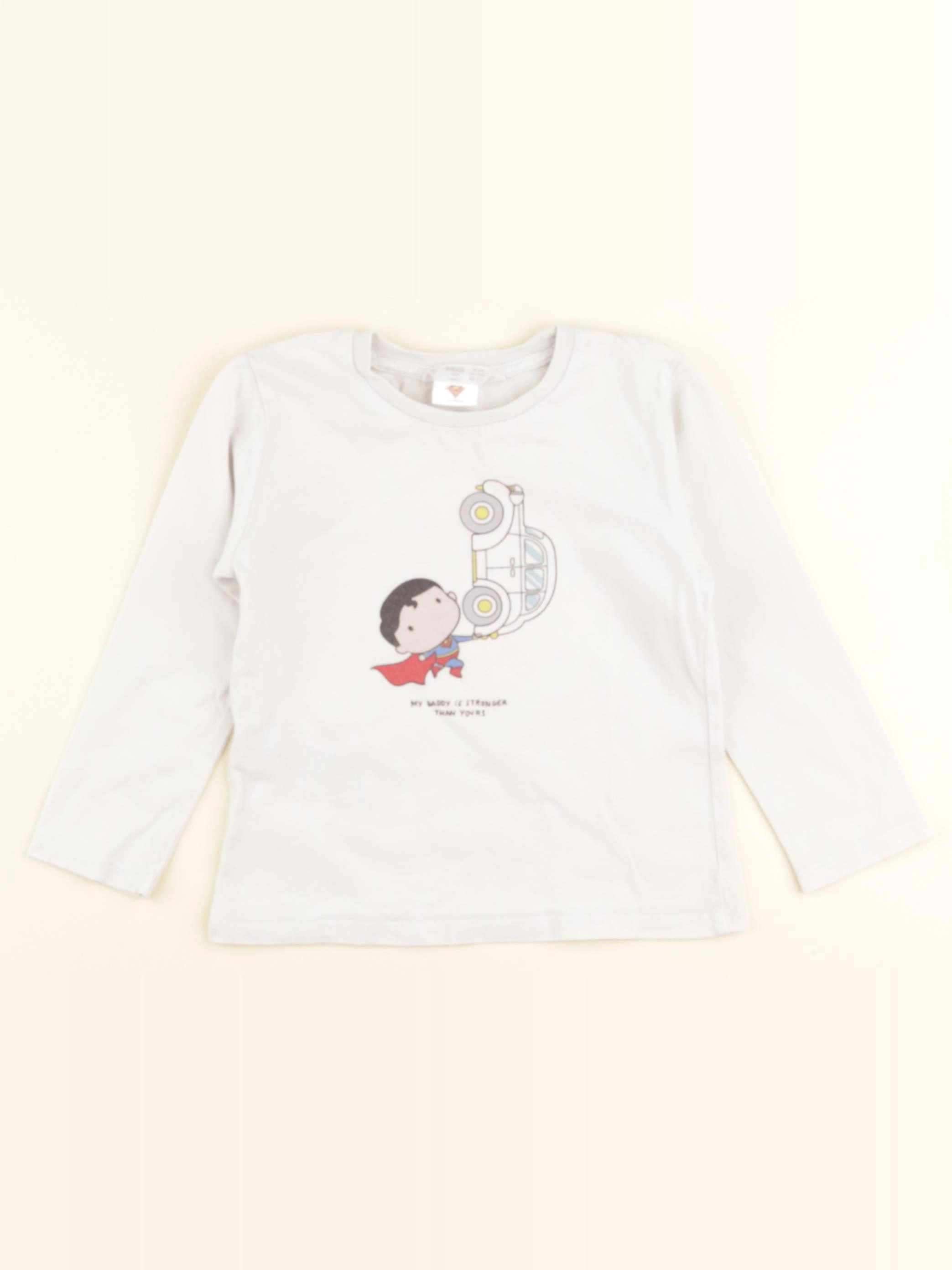 Mango - tee-shirt beige - 18/24 mois