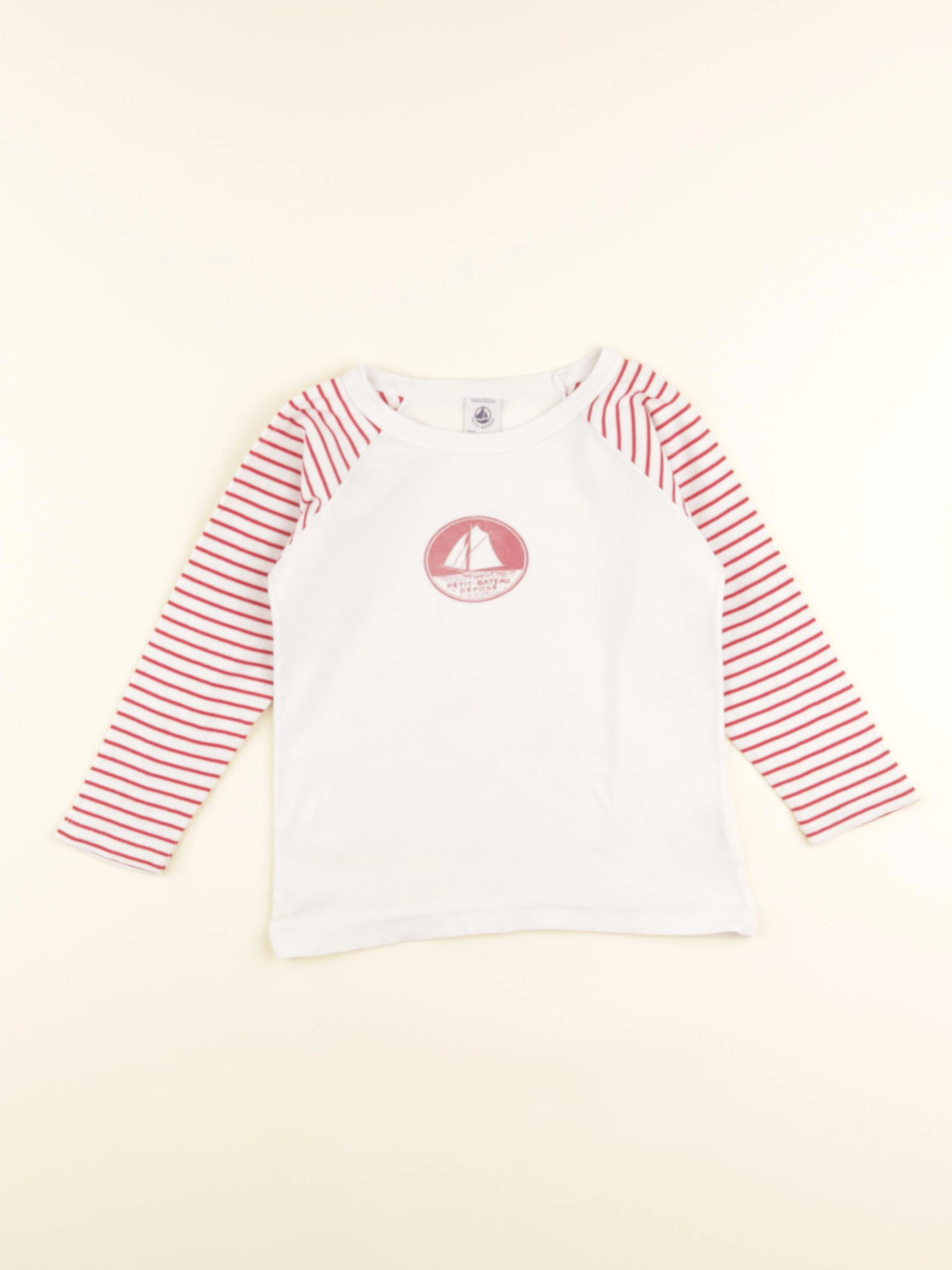 Petit Bateau - maillot de corps rouge - 4 ans