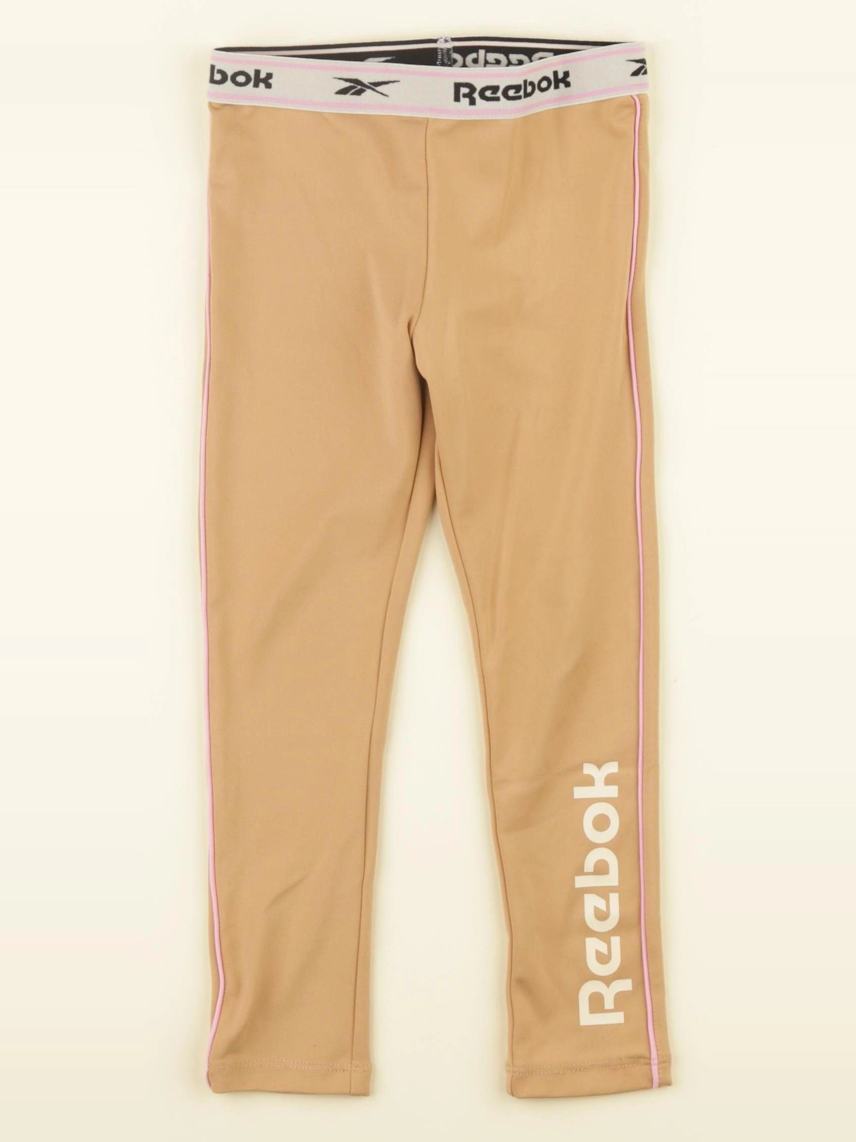 H&M - legging marron, rose - 2/3 ans