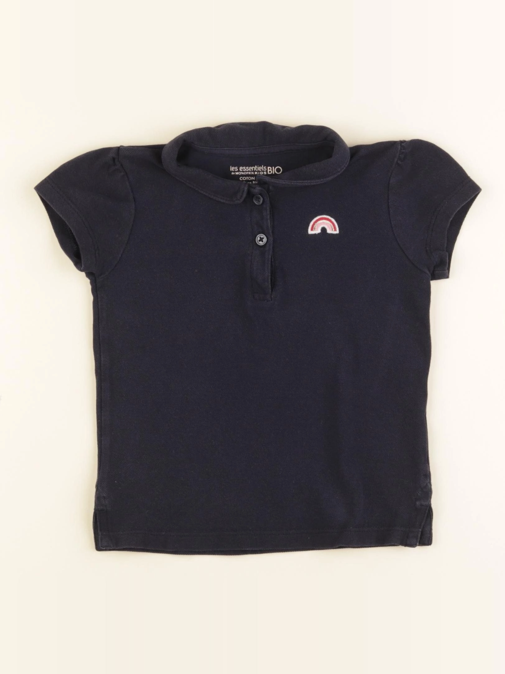 Monoprix - tee-shirt bleu, rose - 3 ans