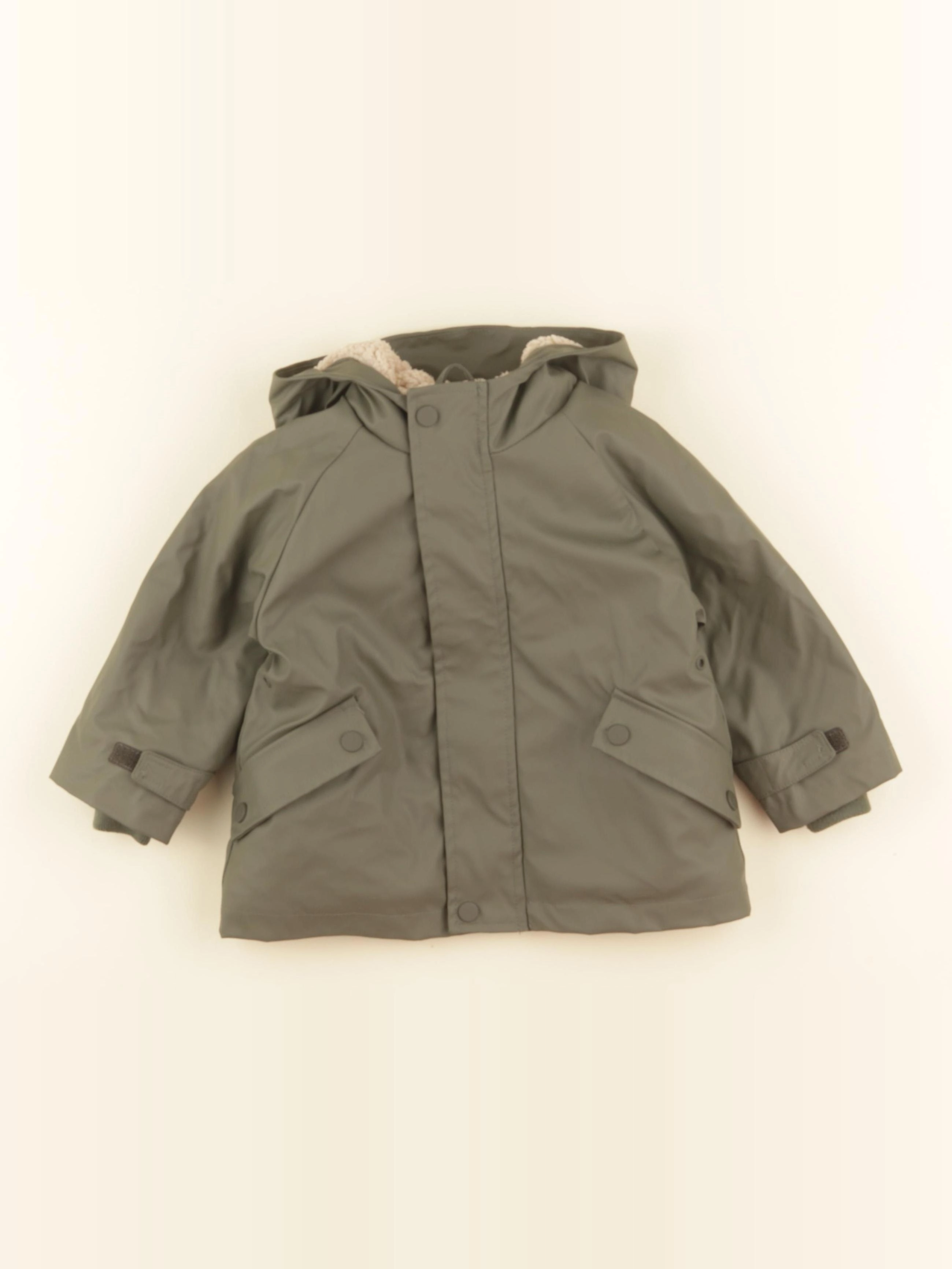 Zara - imperméable vert - 18 mois