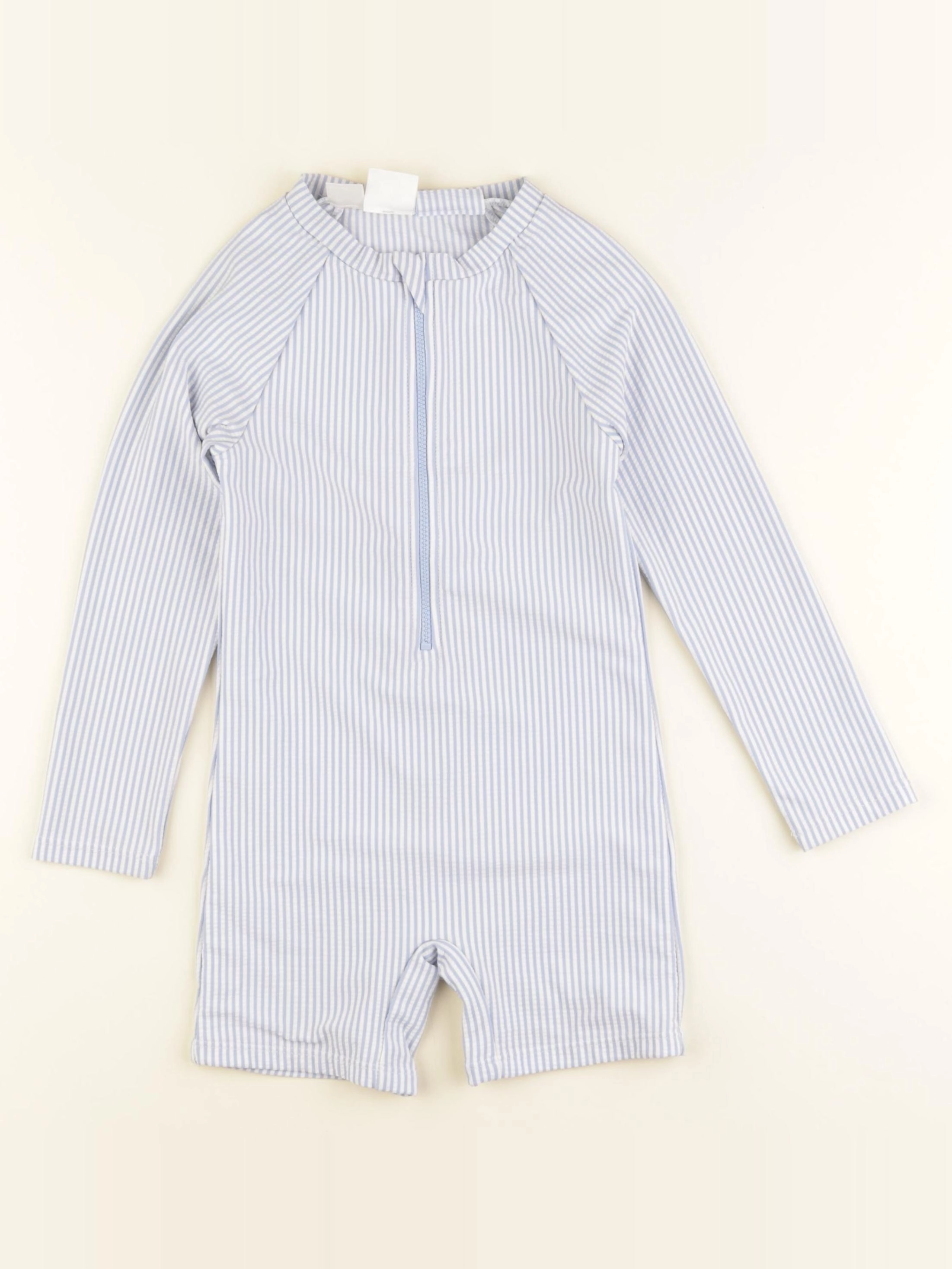 Zara - combi de bain blanc, bleu - 4/5 ans