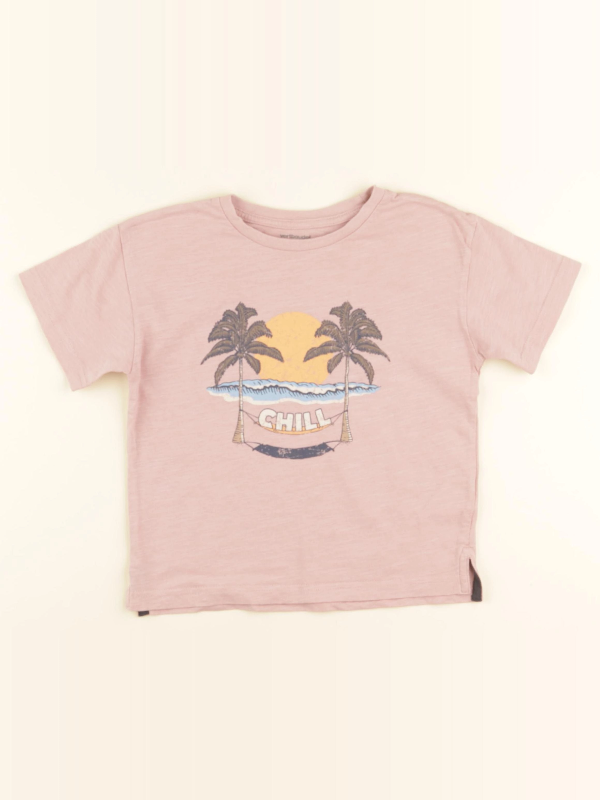 Vertbaudet - tee-shirt rose - 5 ans