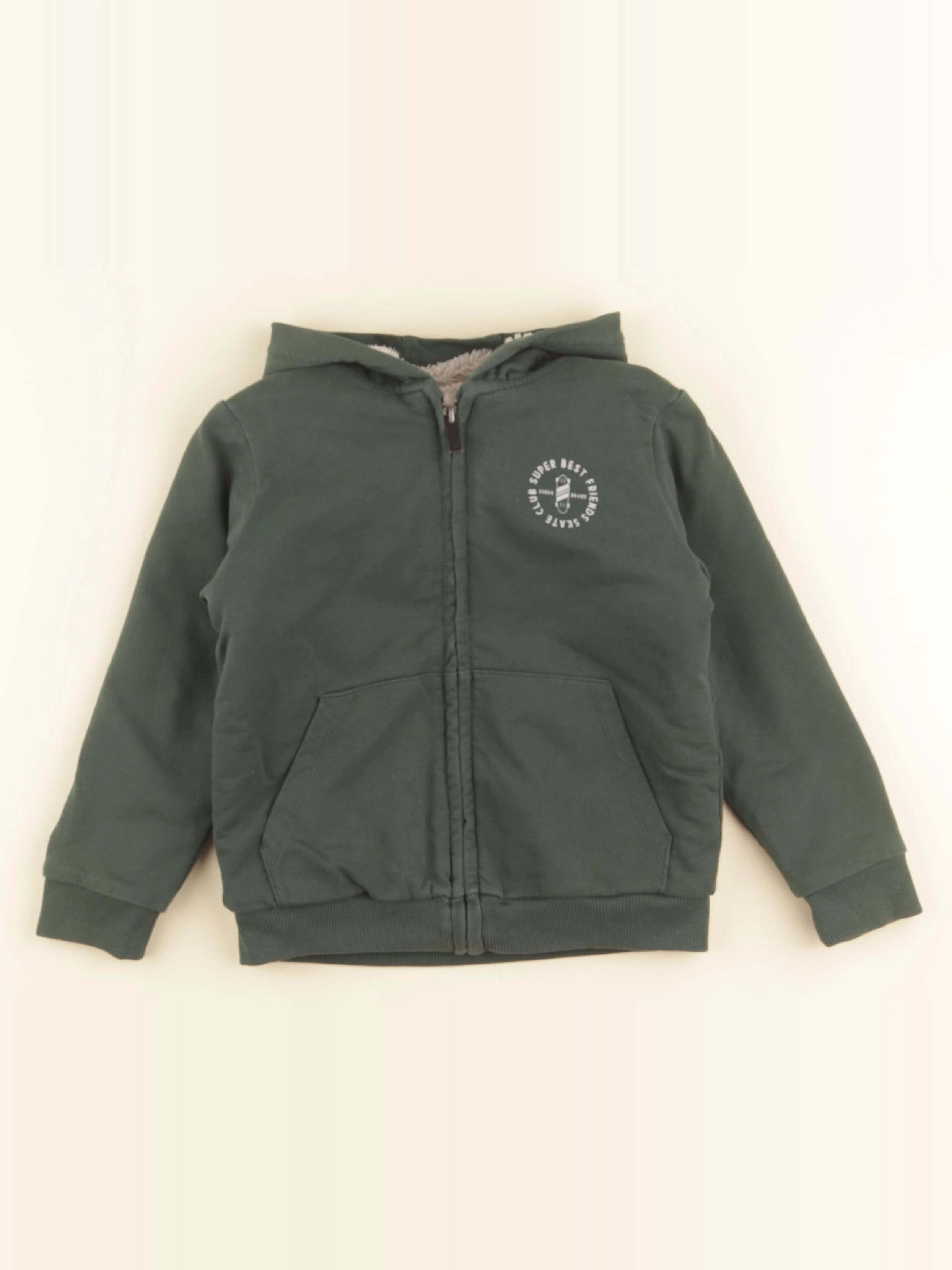 Vertbaudet - sweat vert - 5 ans