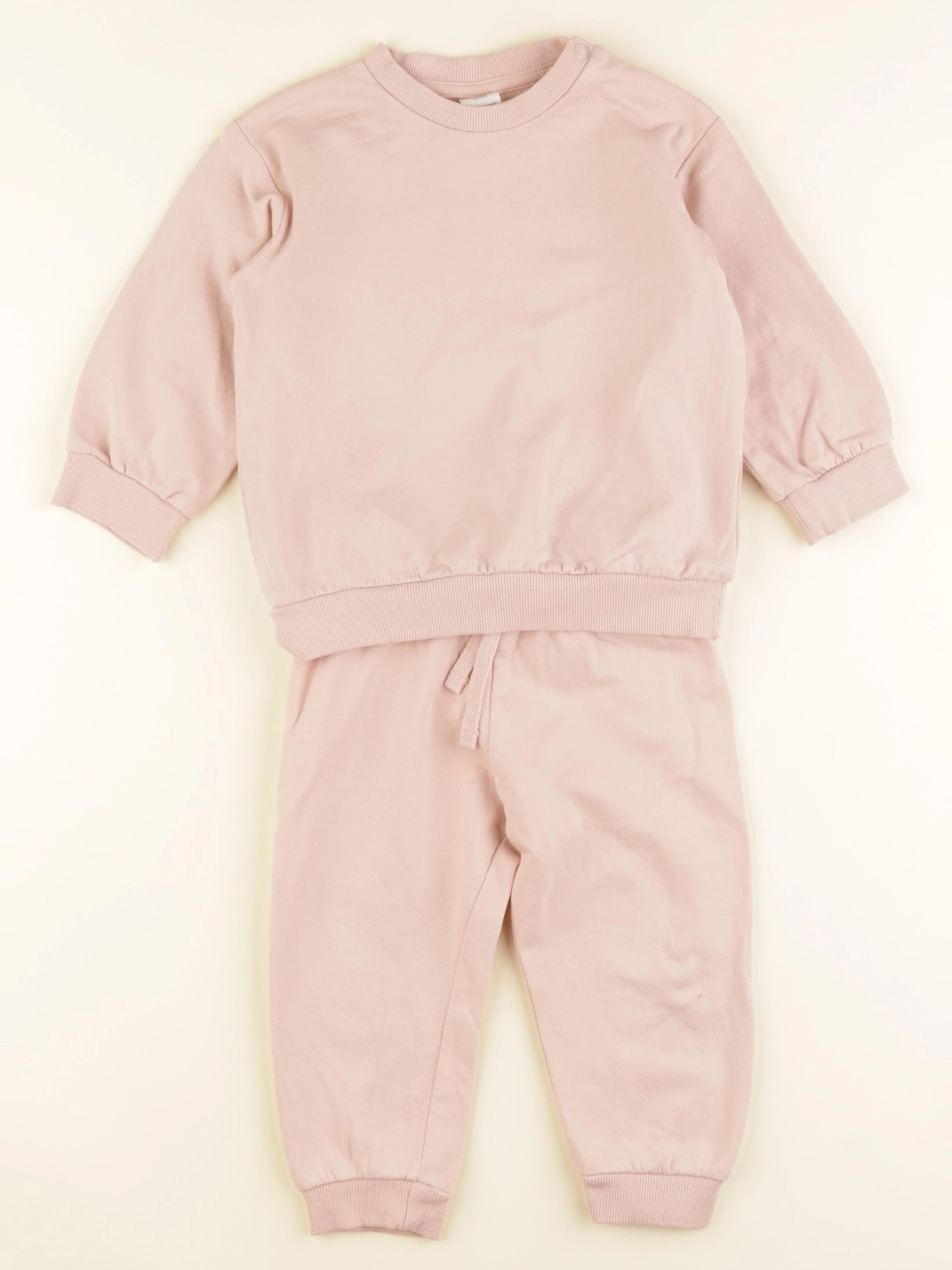 H&M - ensemble rose - 9/12 mois