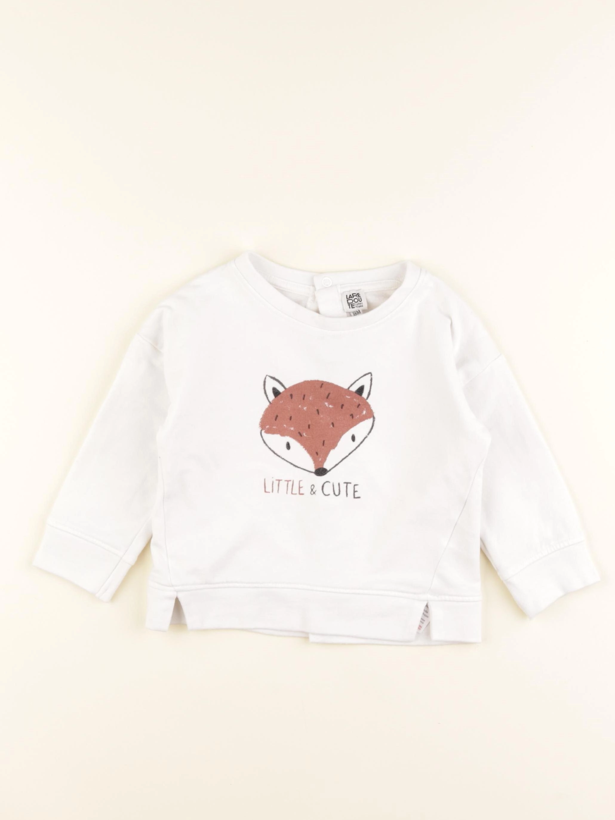 La Redoute - sweat blanc - 18 mois