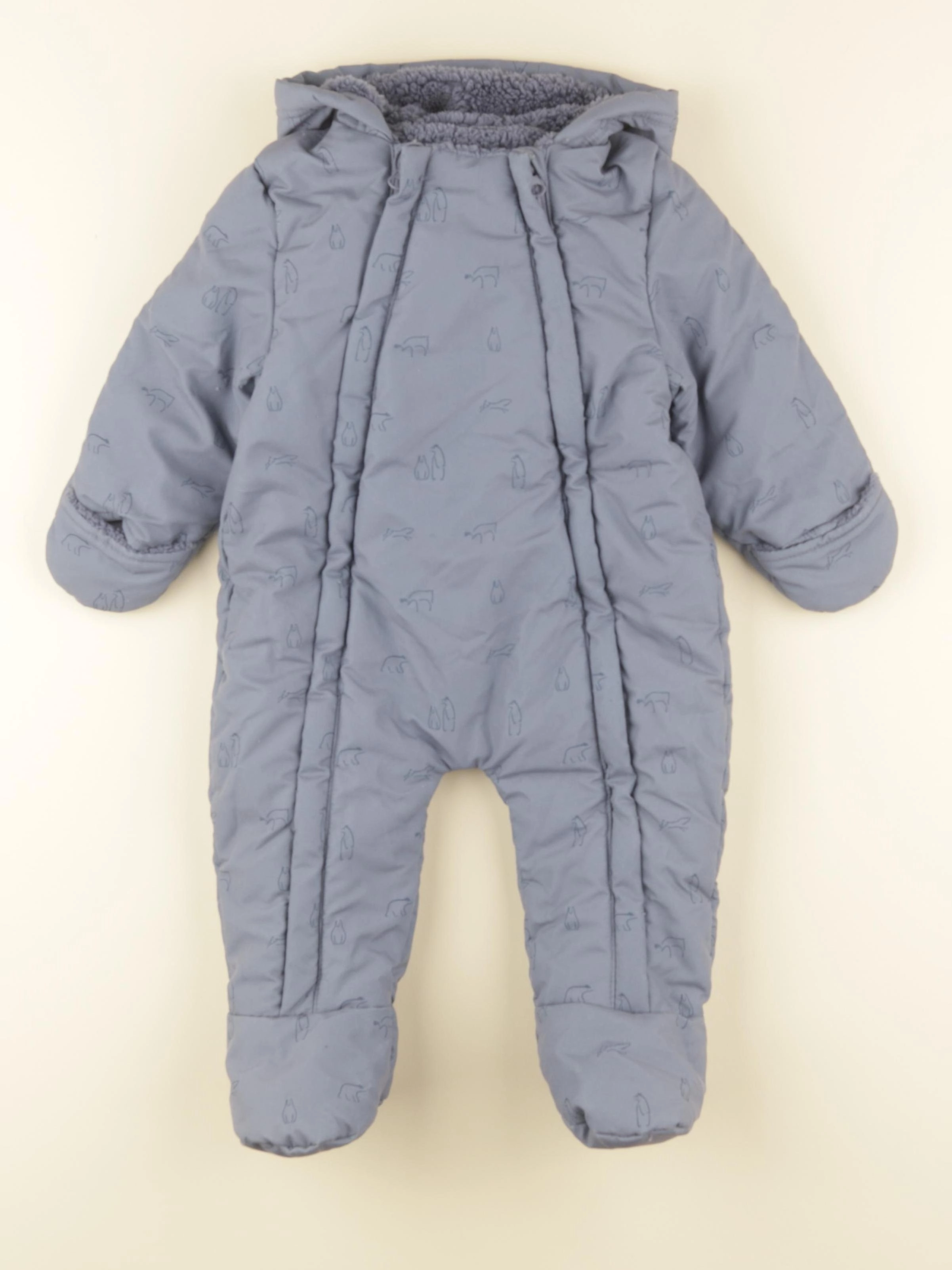 Vertbaudet - combi-pilote bleu - 12 mois