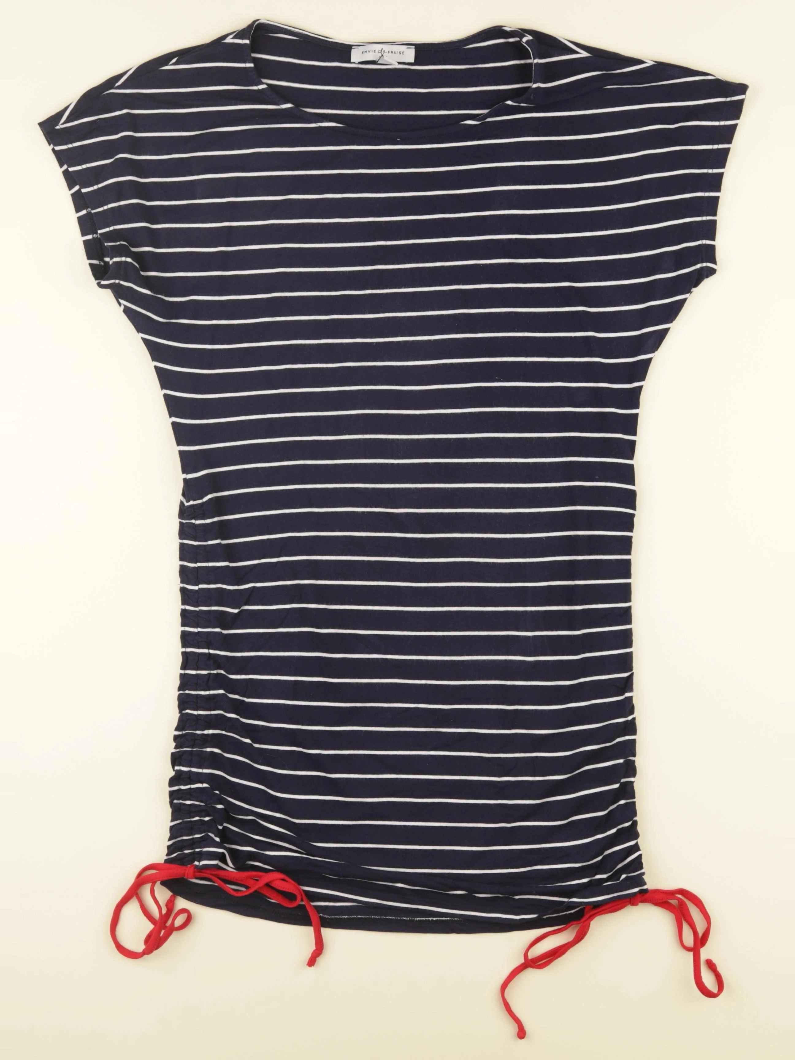 Envie de fraise - tee-shirt grossesse bleu, blanc - 38 à 40