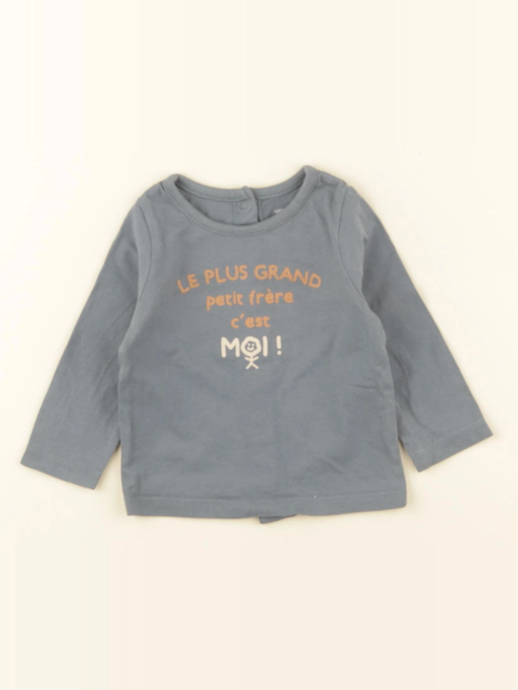 Vertbaudet - tee-shirt vert - 6 mois