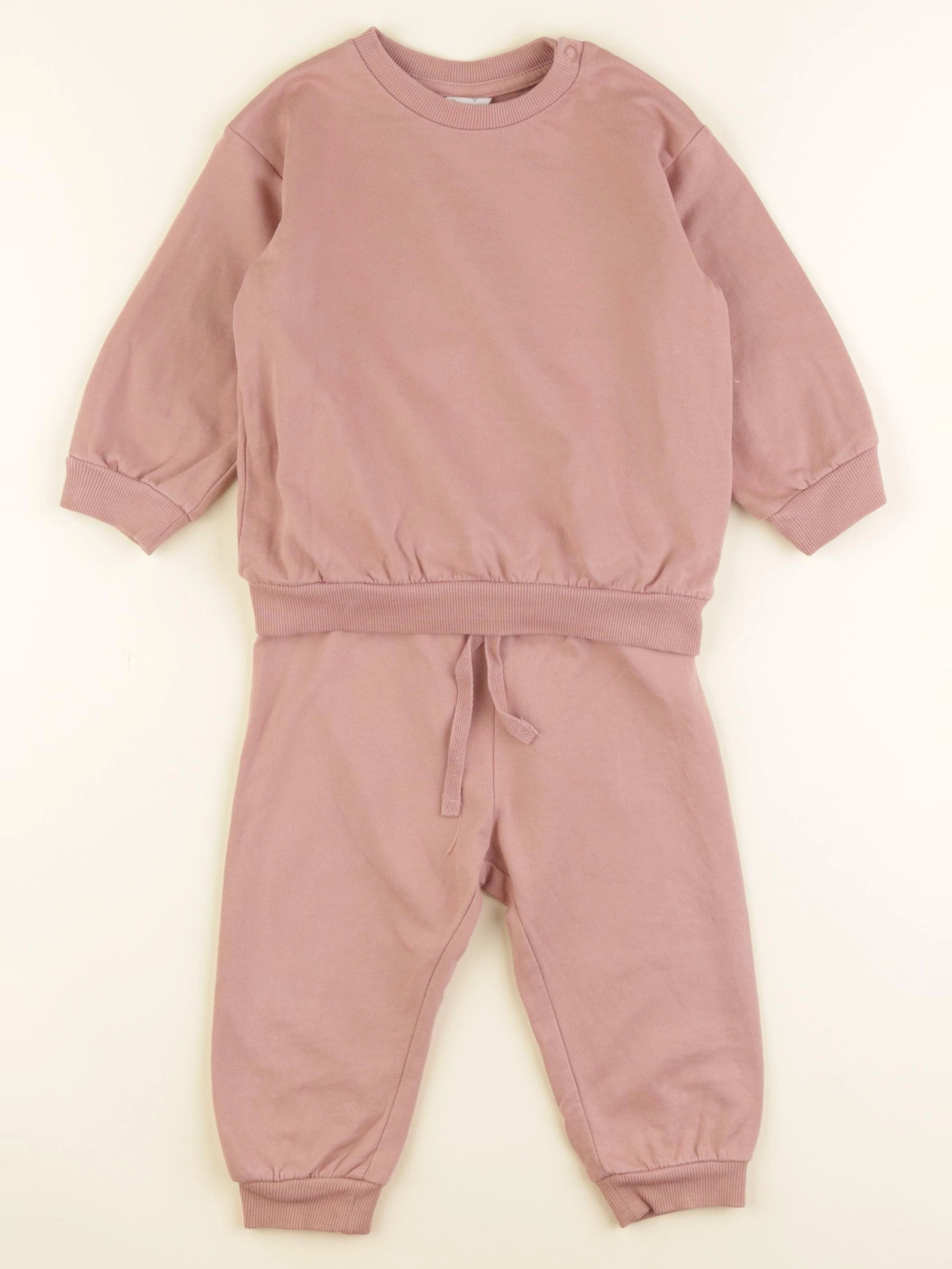 H&M - ensemble rose - 9/12 mois