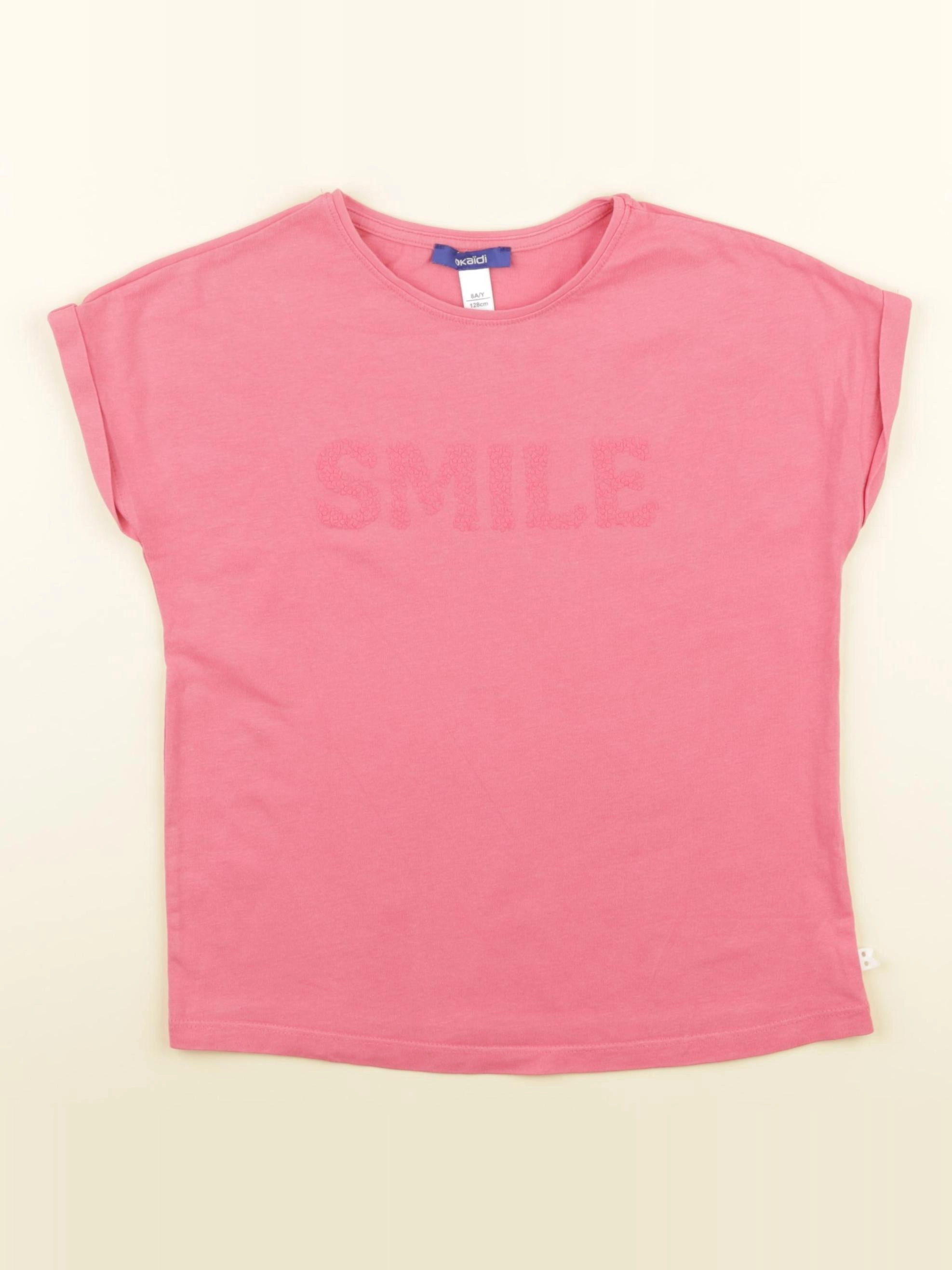 Okaidi - tee-shirt rose - 8 ans