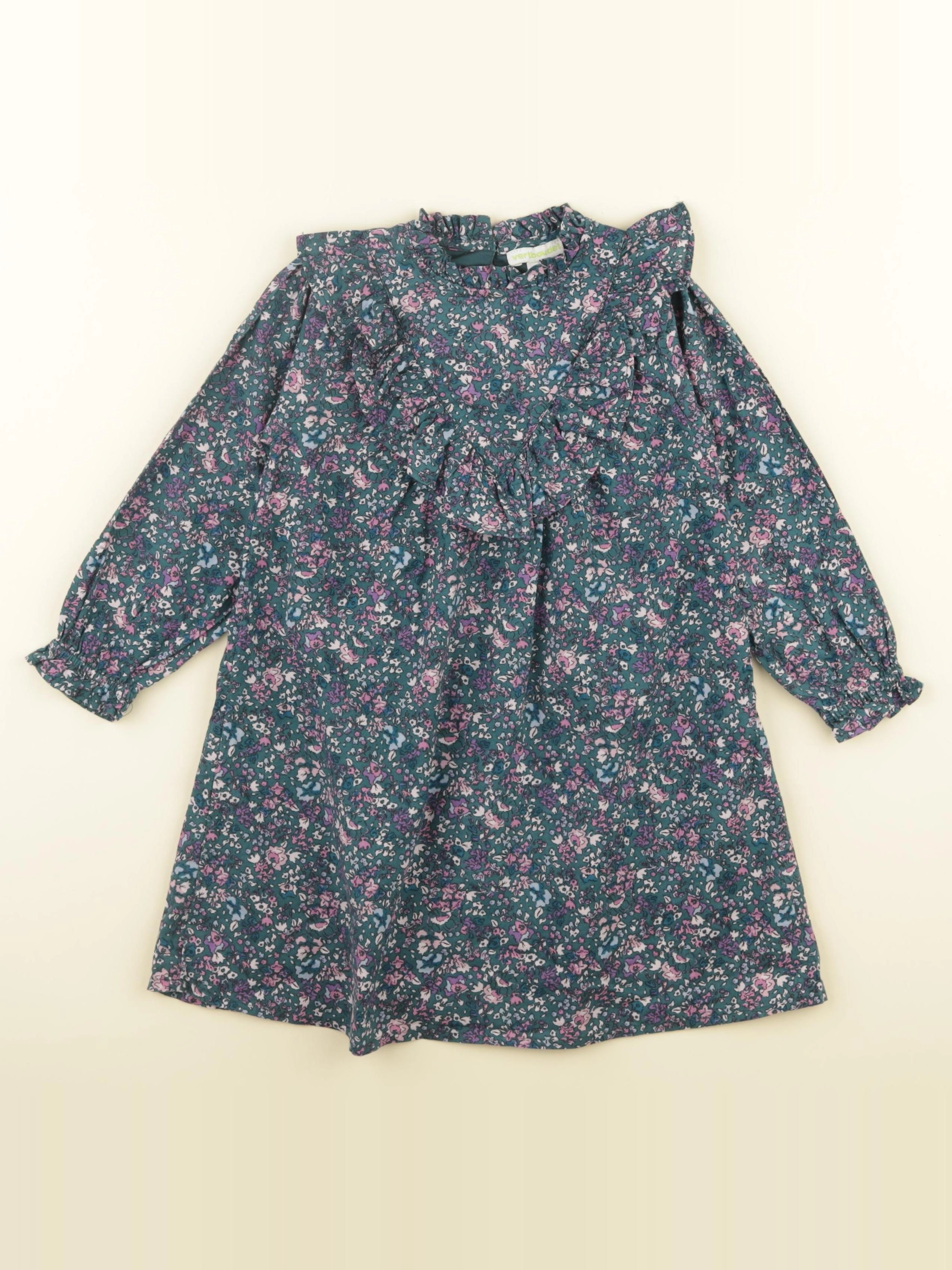 Vertbaudet - robe multicolore - 4 ans