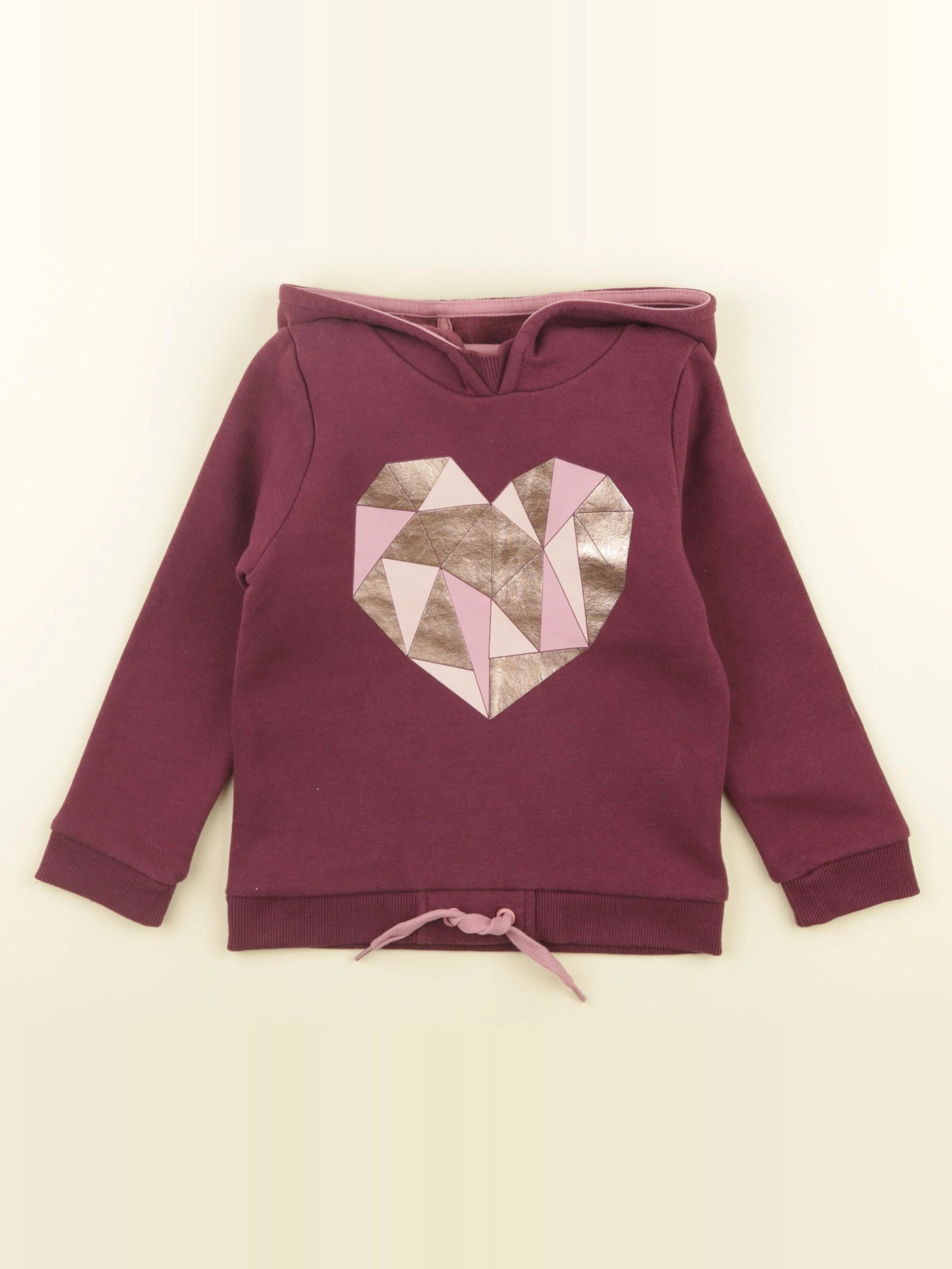 Vertbaudet - sweat violet - 5 ans