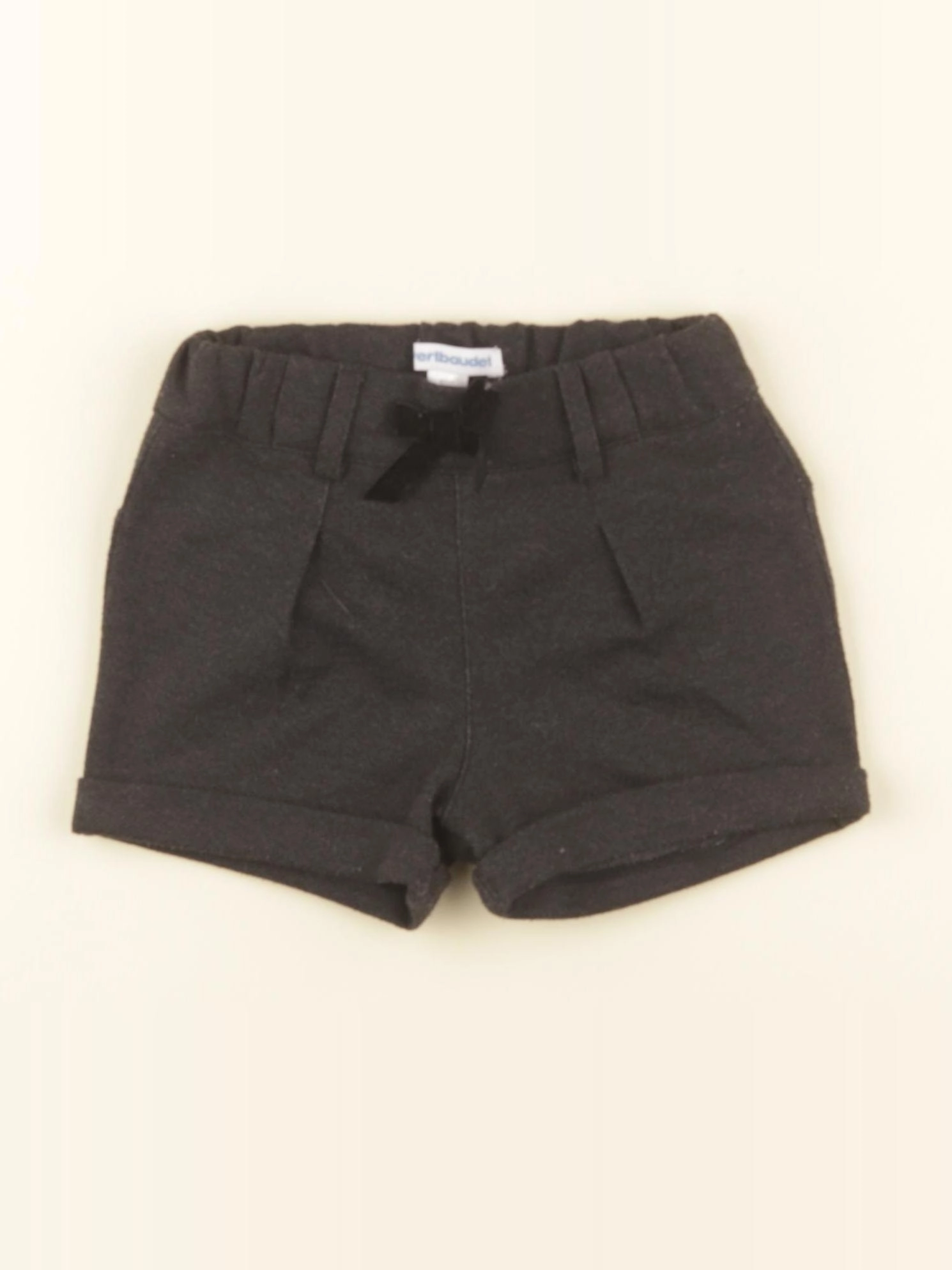 Vertbaudet - short noir - 18 mois