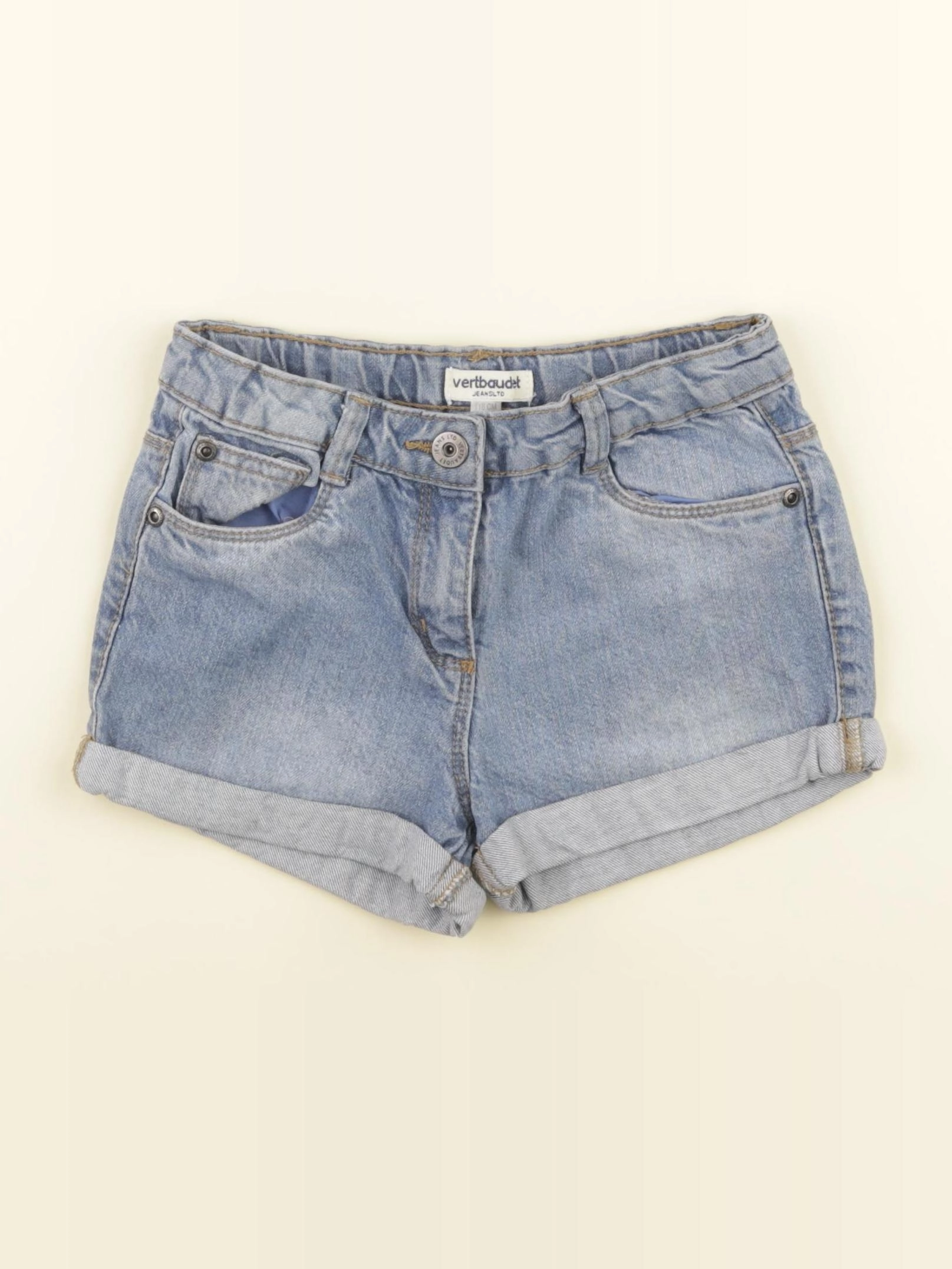 Vertbaudet - short bleu - 6 ans