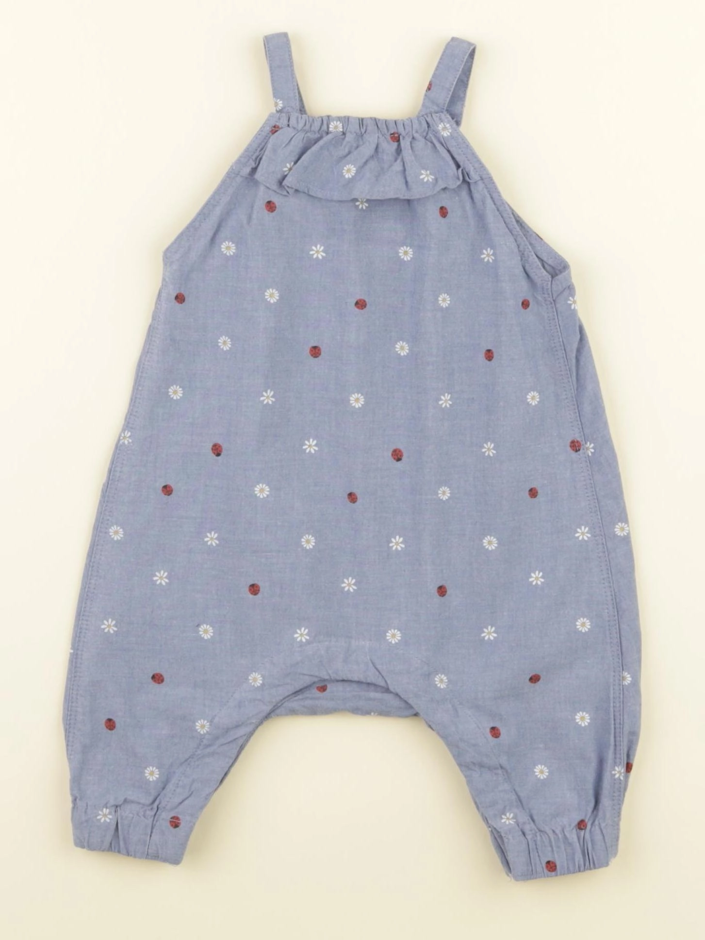 H&M - combinaison bleu - 1/2 mois