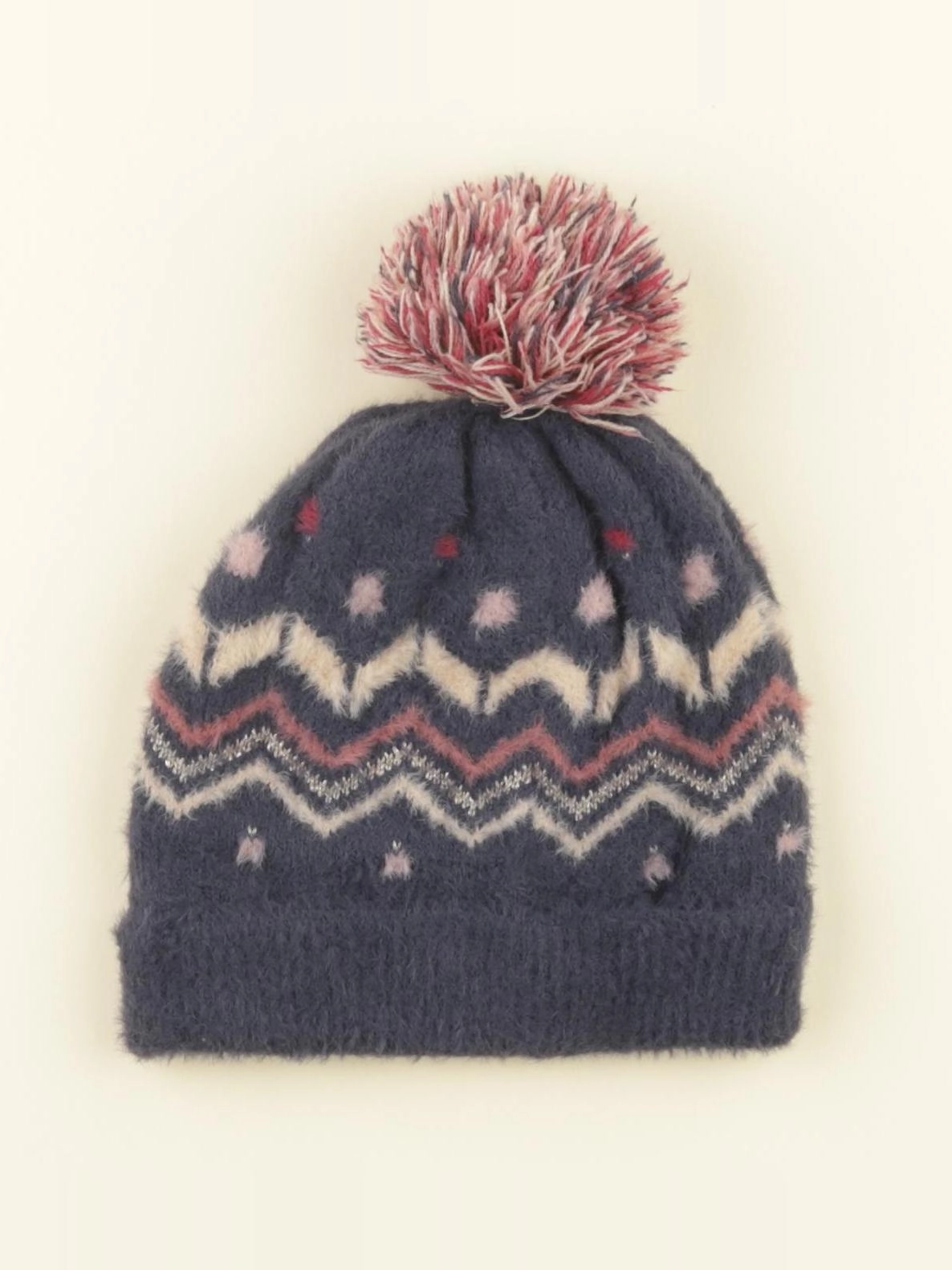 Vertbaudet - bonnet bleu, rose - 8/10 ans