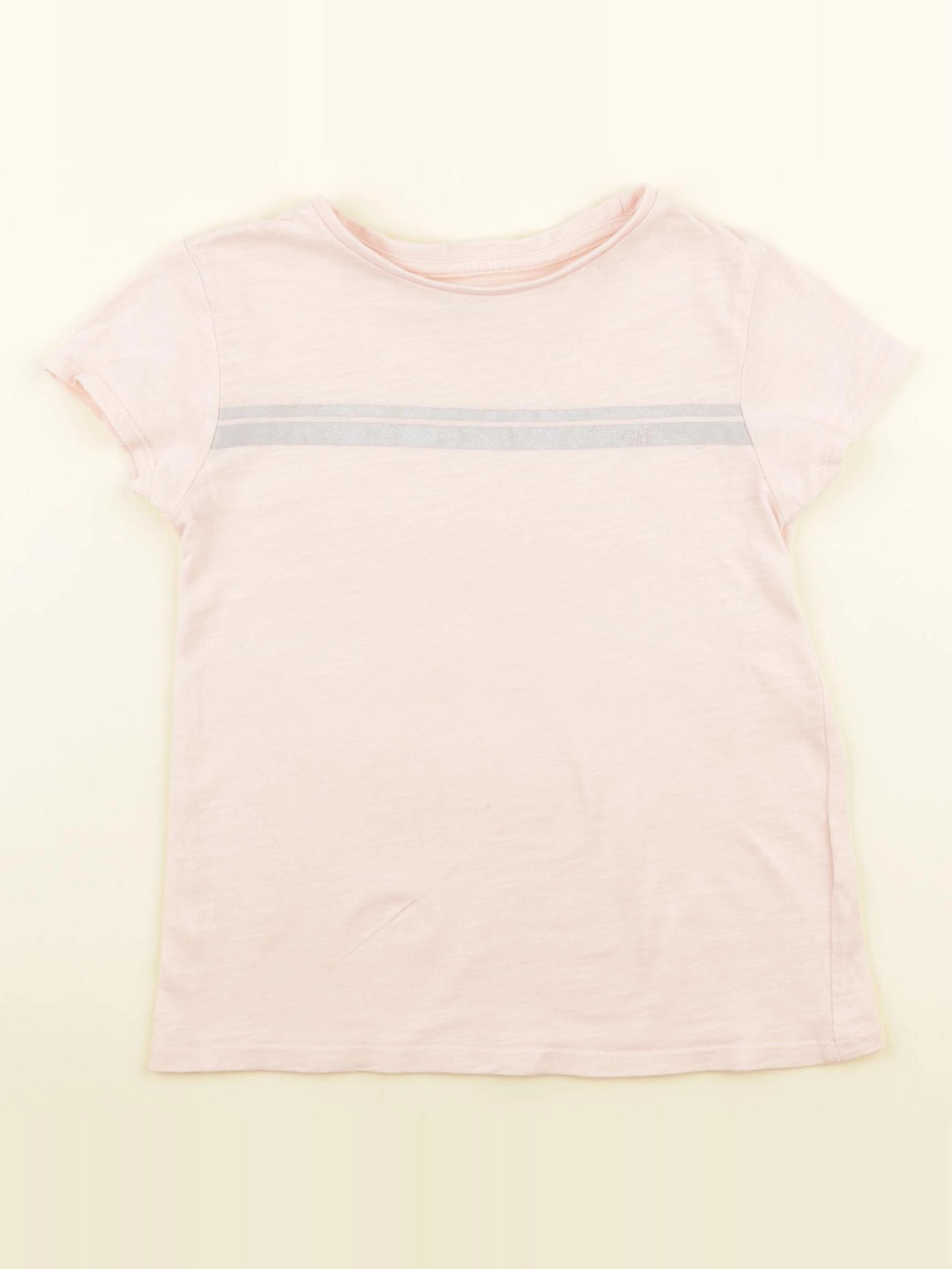 Vertbaudet - tee-shirt rose - 5 ans