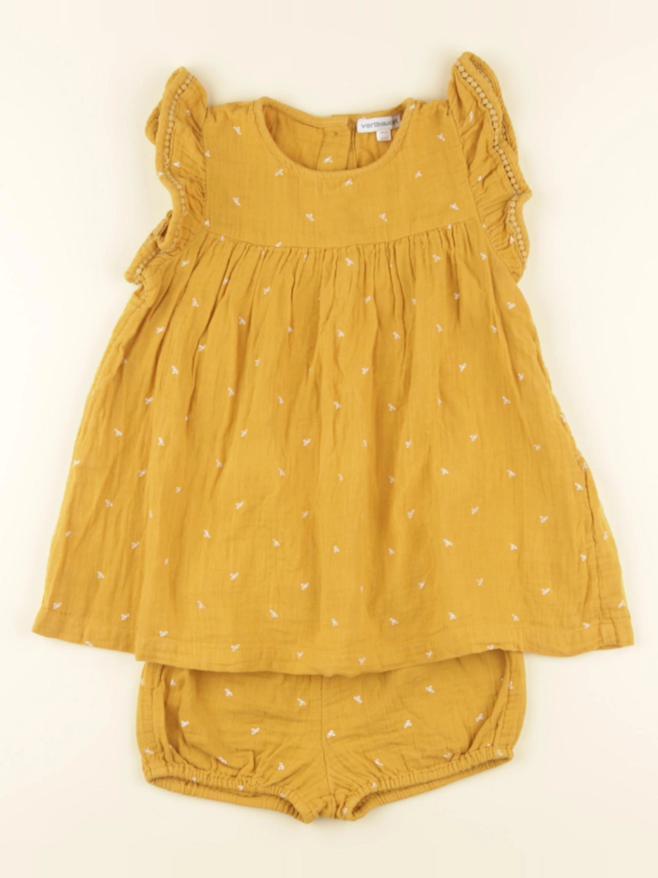Vertbaudet - robe jaune - 3 ans