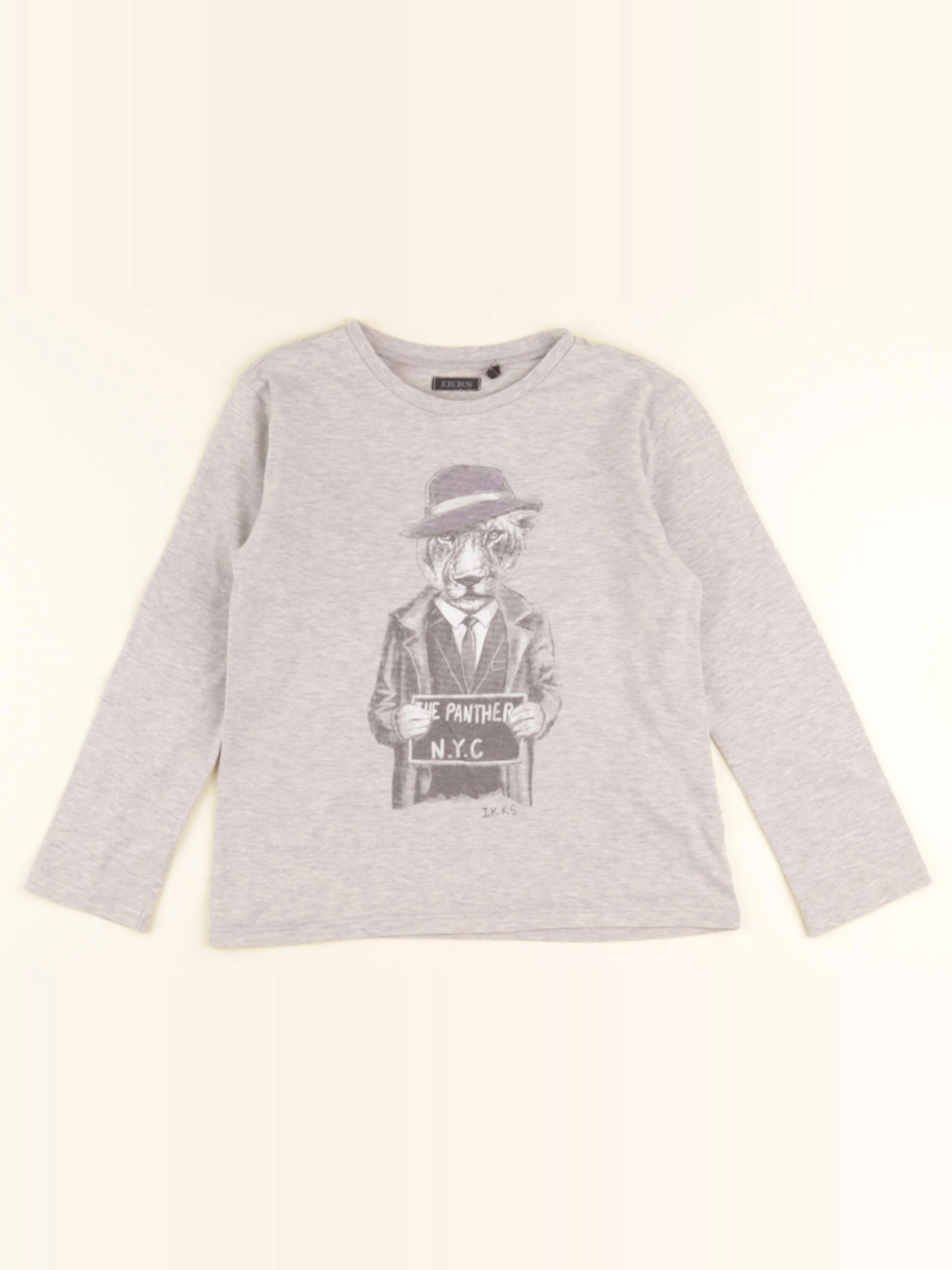 IKKS - tee-shirt gris - 5 ans