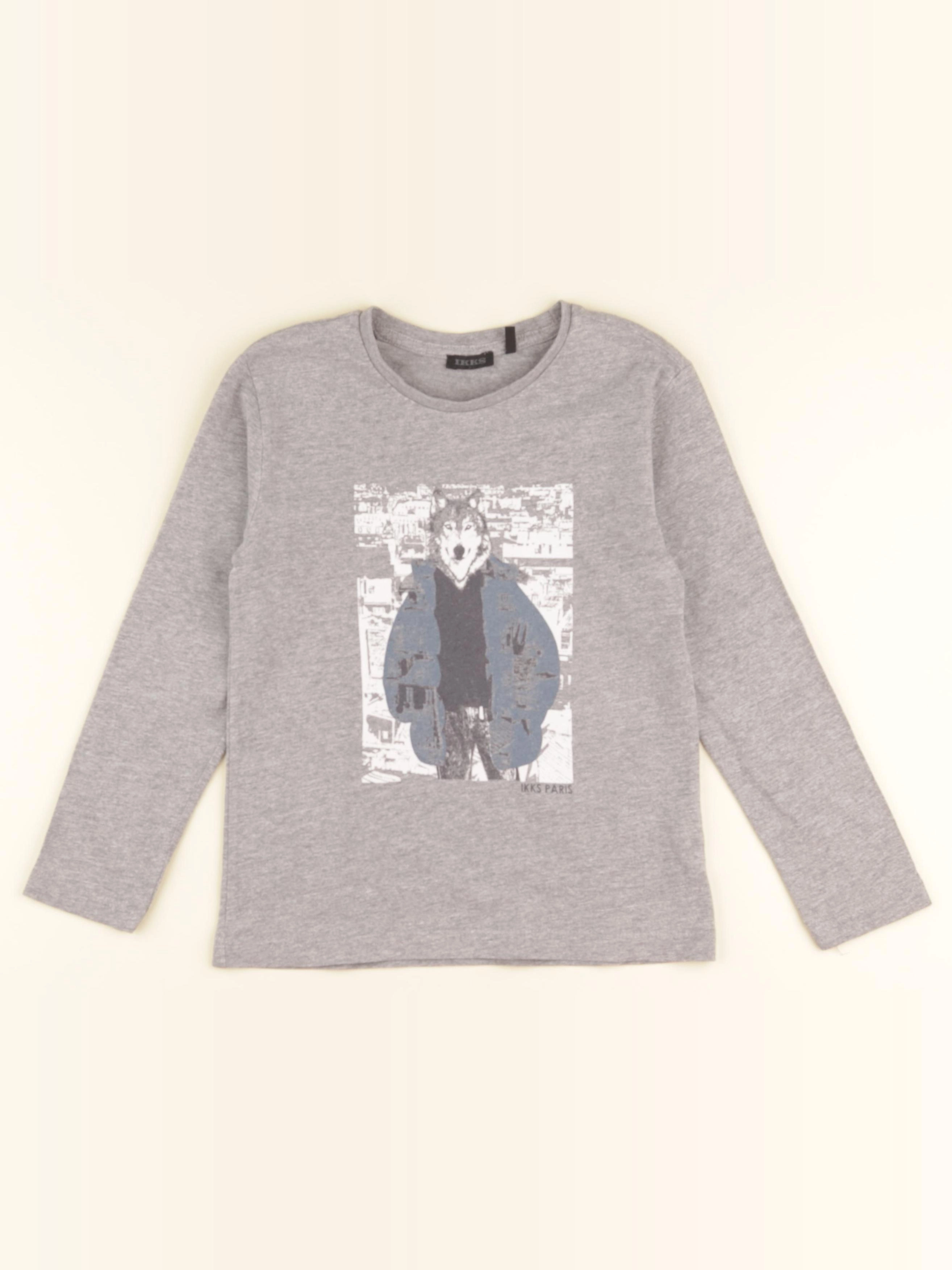 IKKS - tee-shirt gris - 6 ans