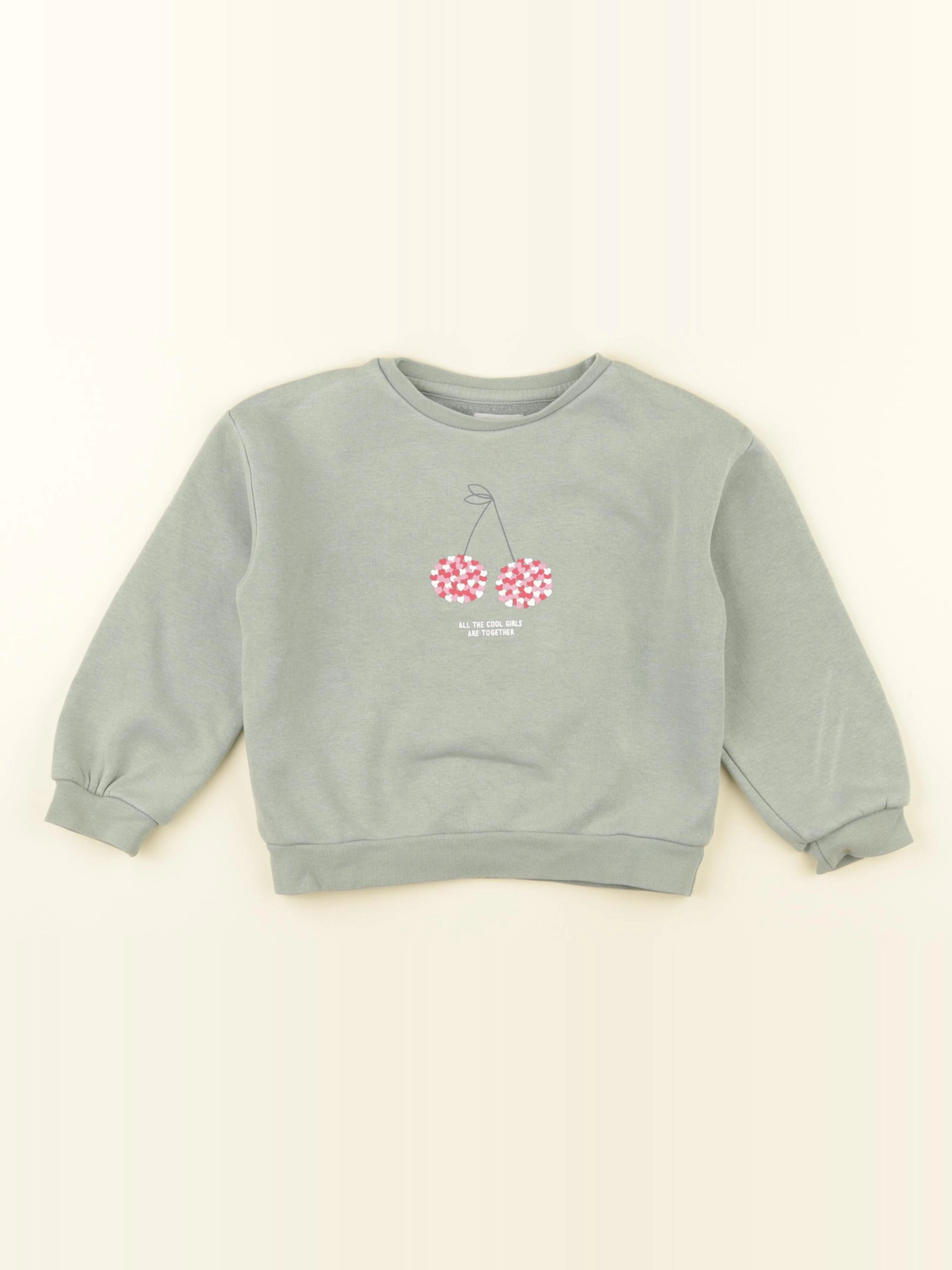 Vertbaudet - sweat vert - 4 ans
