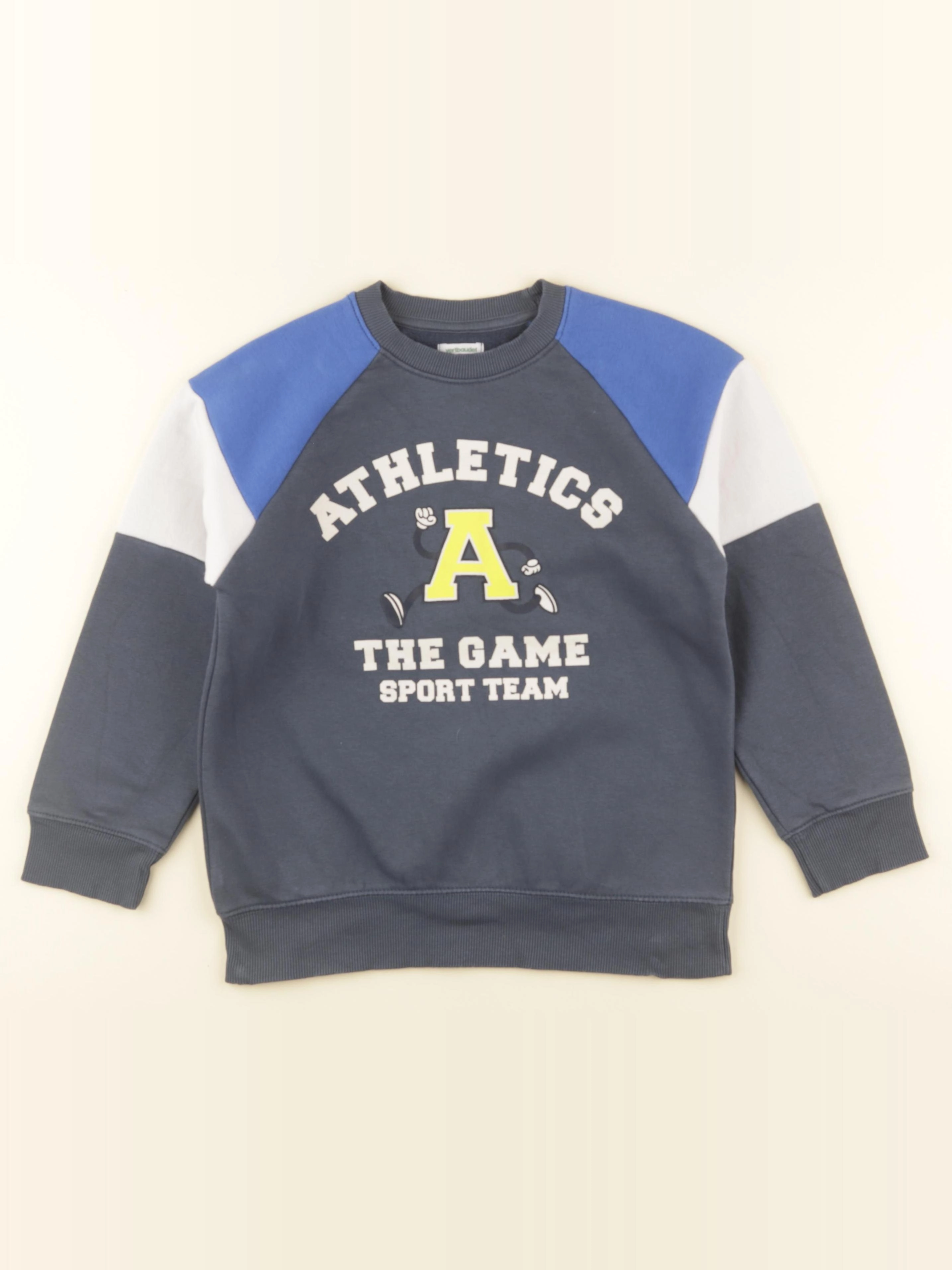 Vertbaudet - sweat gris - 10 ans