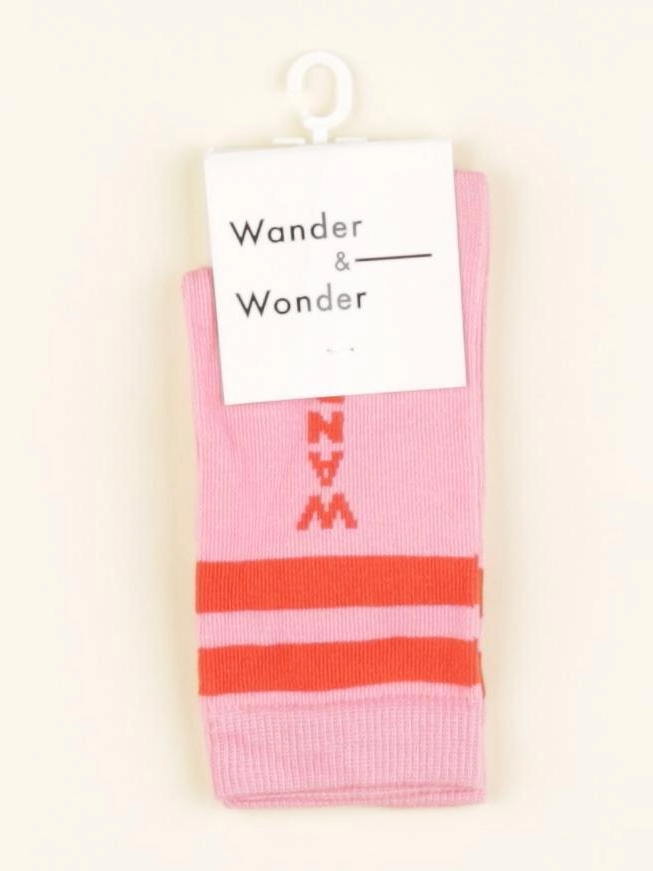 Wander & Wonder - chaussettes rose, rouge - 1 an à 3 ans