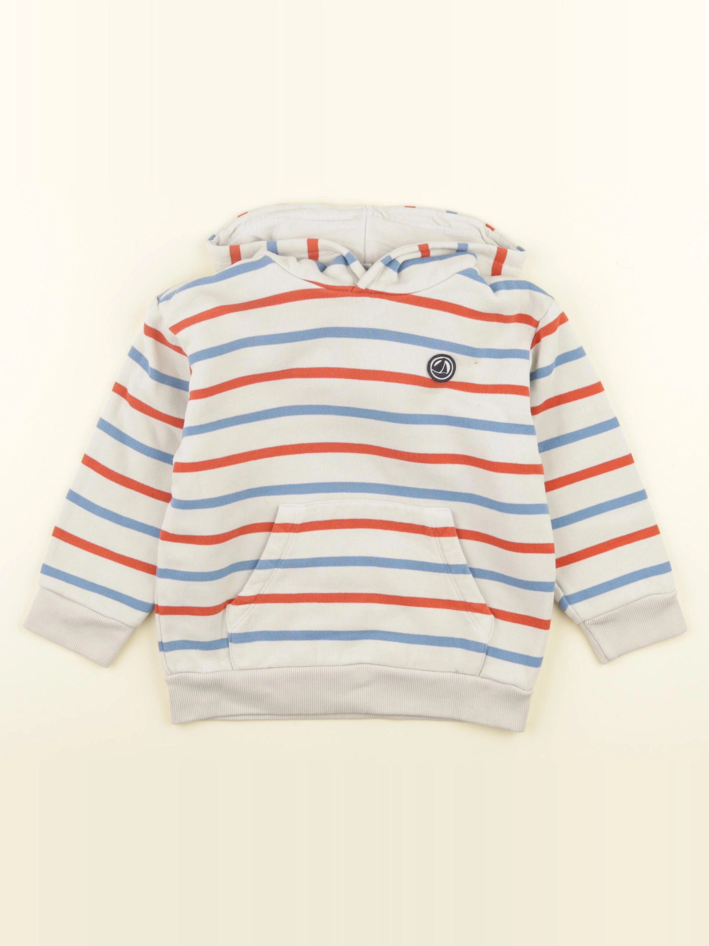 Petit Bateau - sweat multicolore - 5 ans