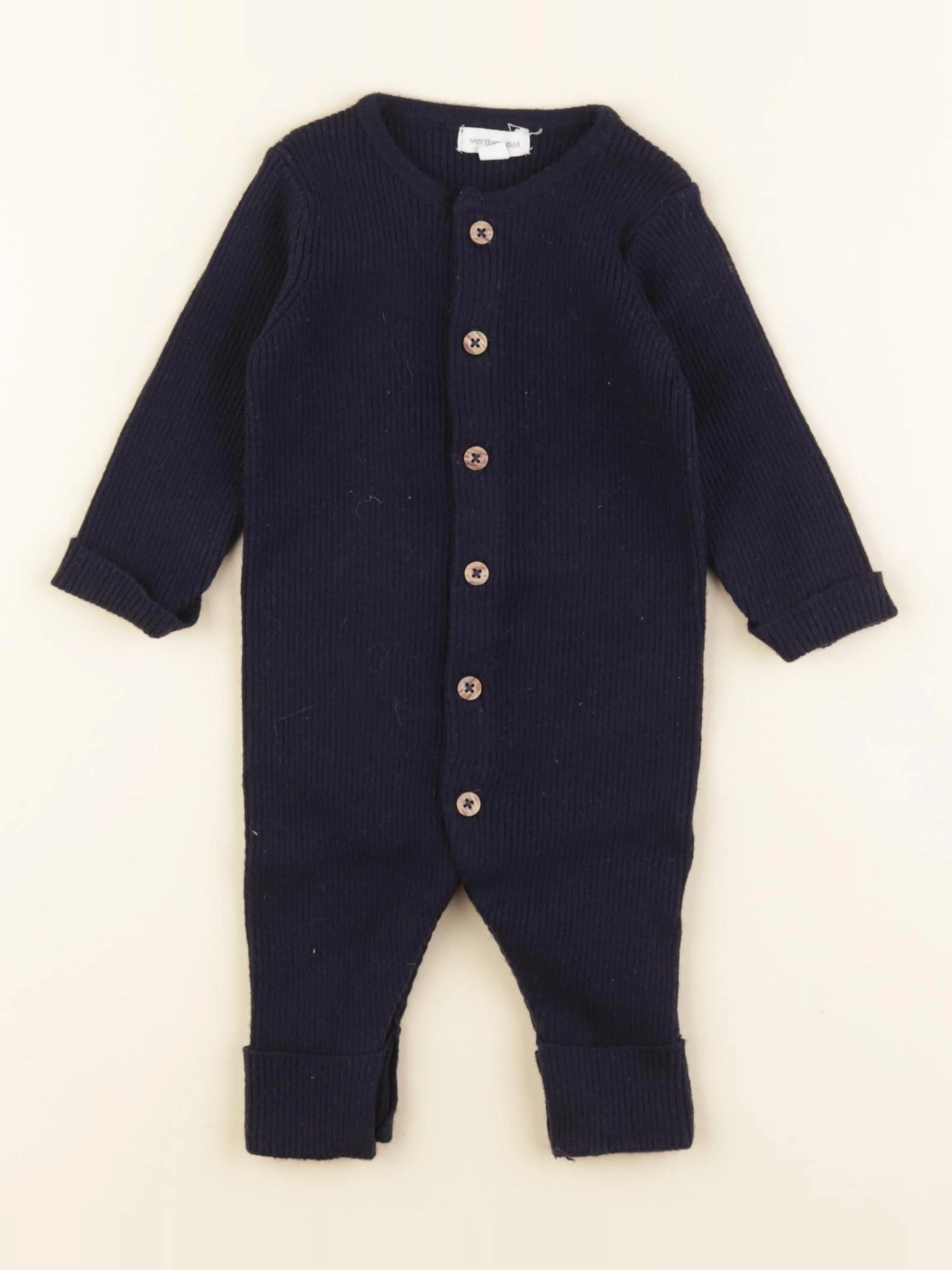 Vertbaudet - combinaison bleu - 3 mois