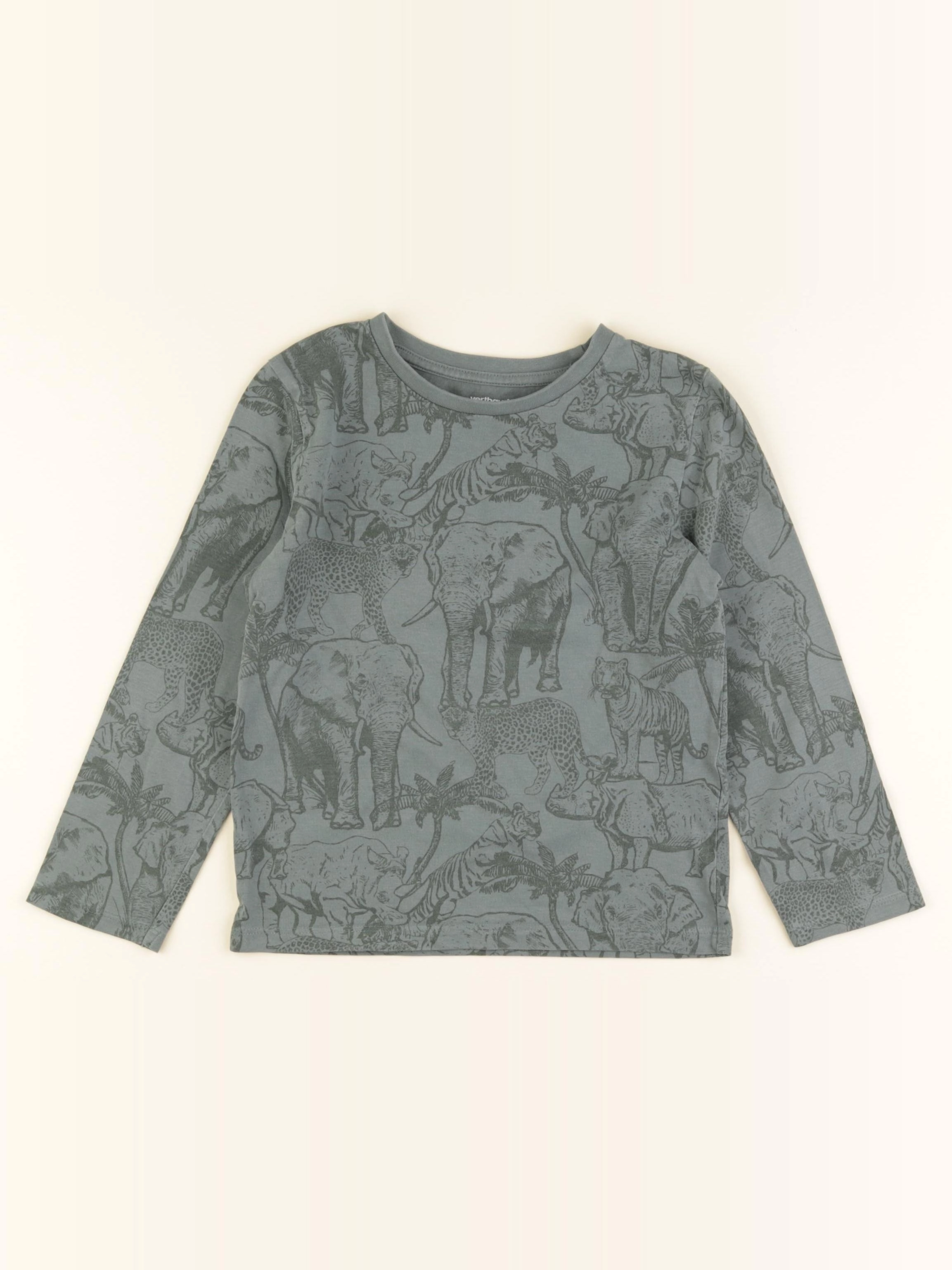 Vertbaudet - tee-shirt vert - 5 ans