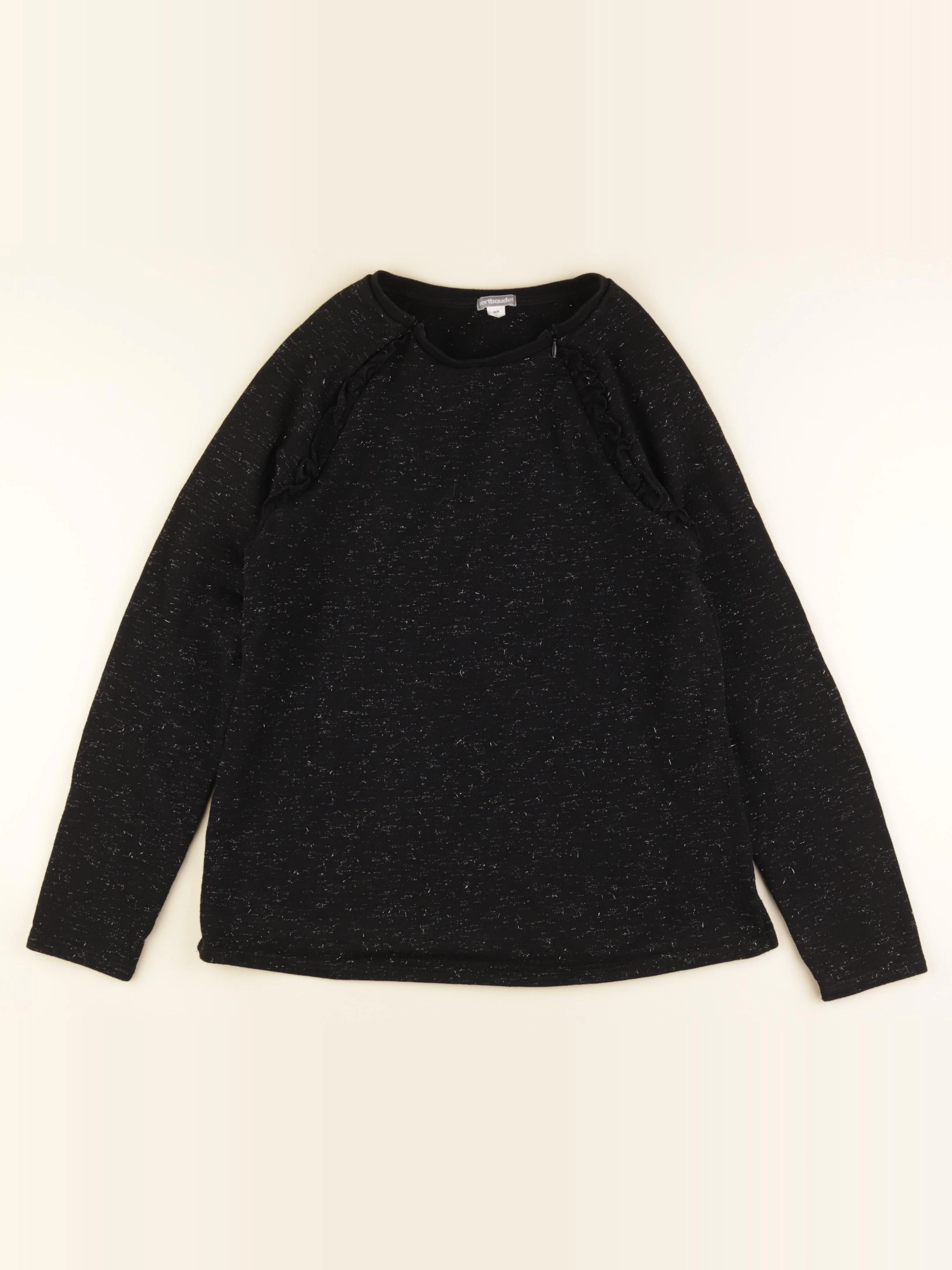 Vertbaudet - sweat grossesse, allaitement noir, argent - 34 à 36