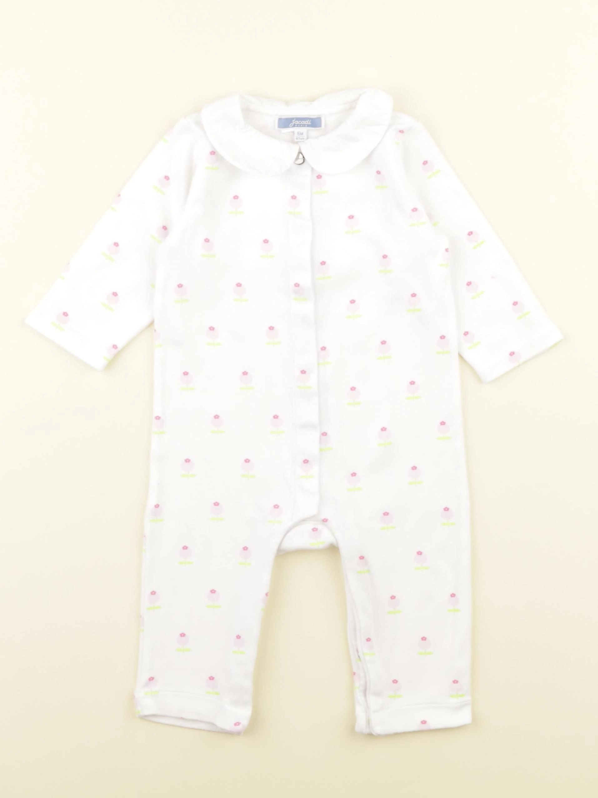 Jacadi - pyjama coton blanc - 6 mois