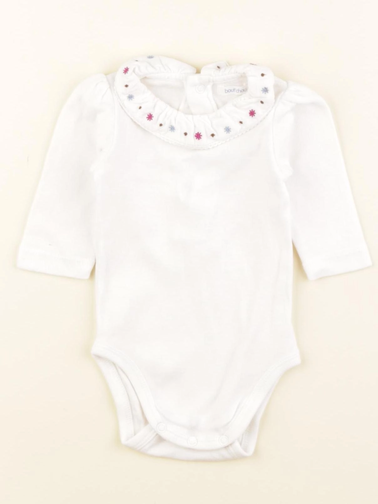 Boutchou - body à col blanc - 1 mois