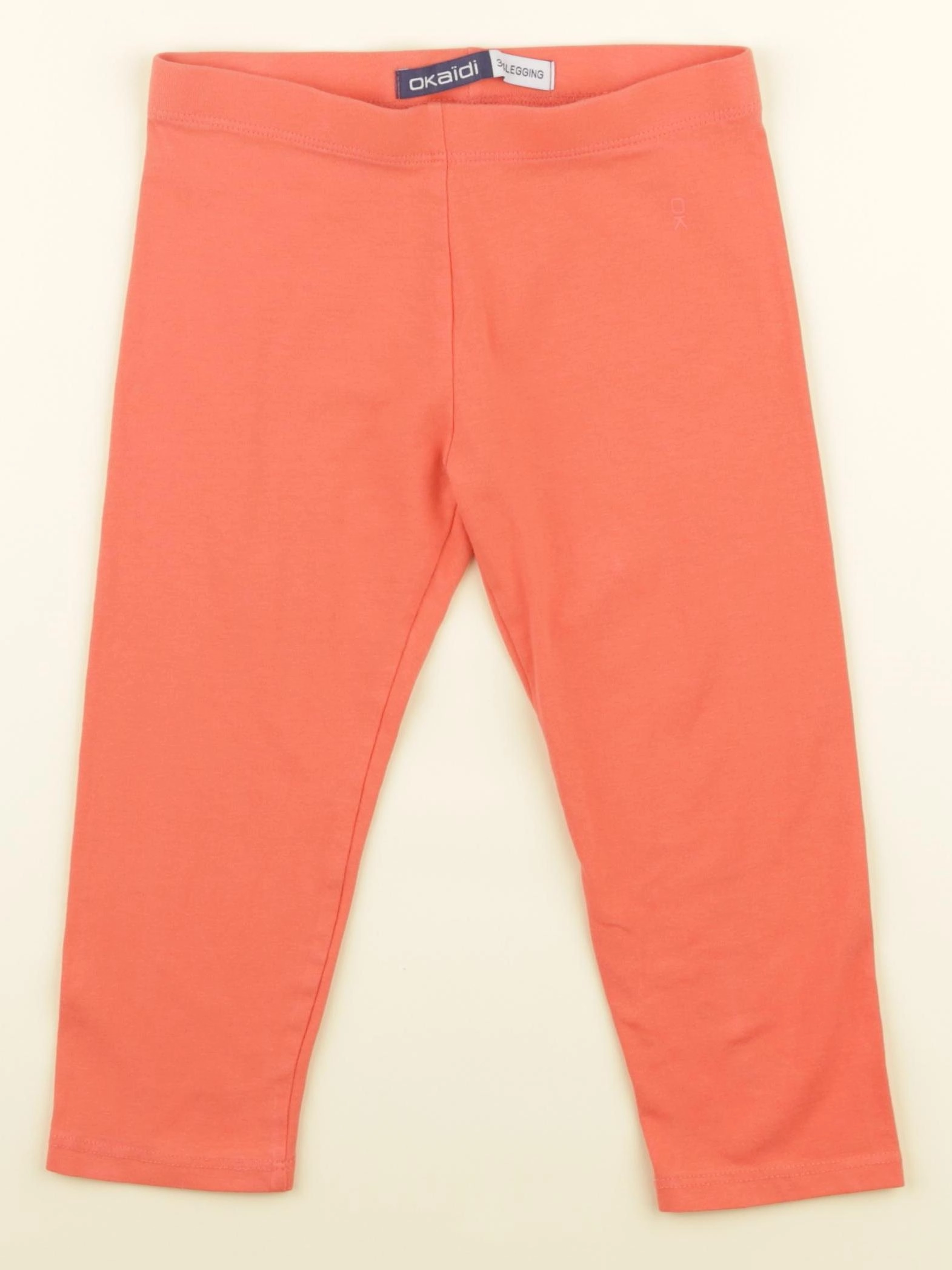 Okaidi - legging court orange - 6 ans