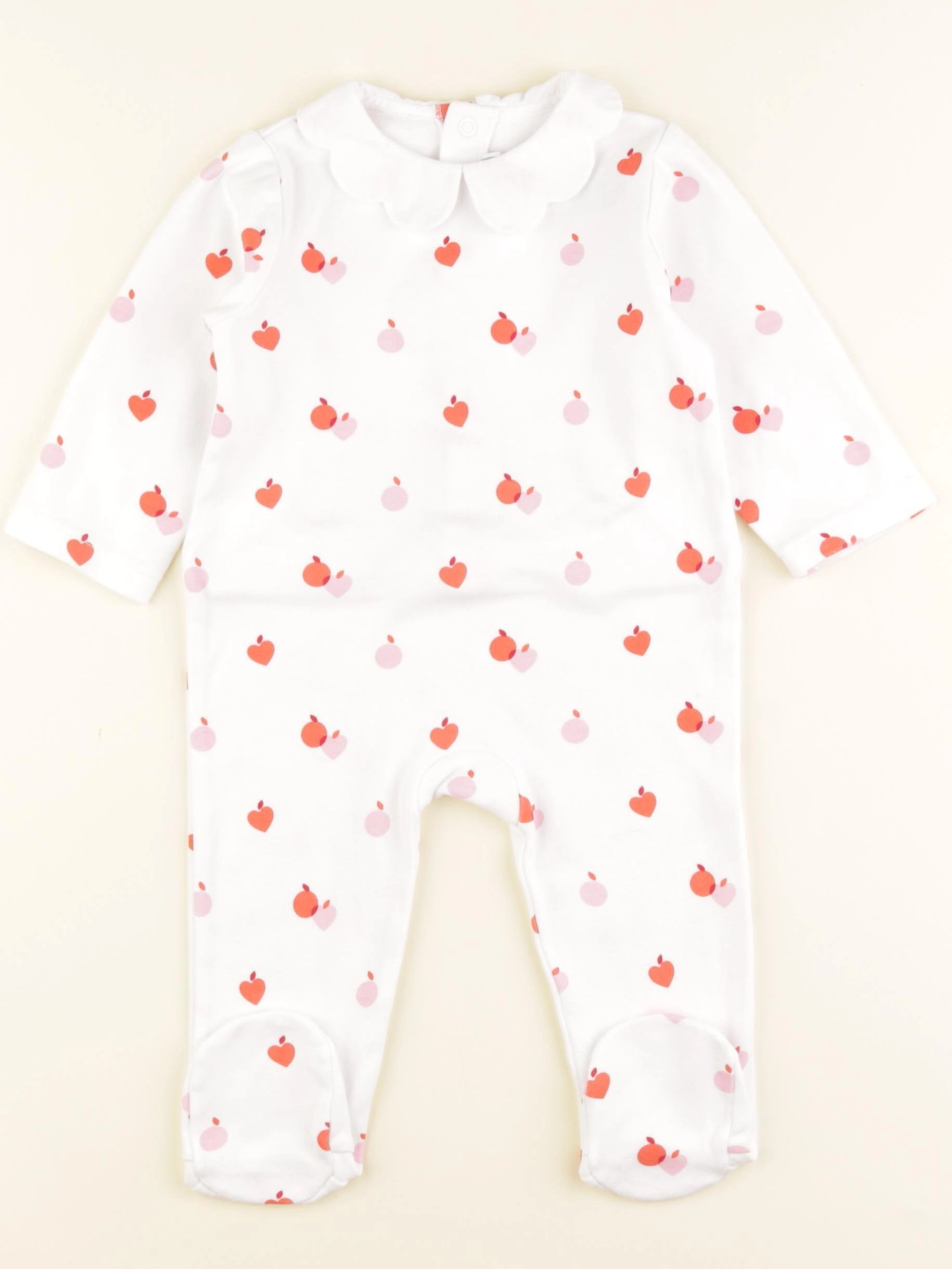 Jacadi - pyjama coton blanc - 12 mois