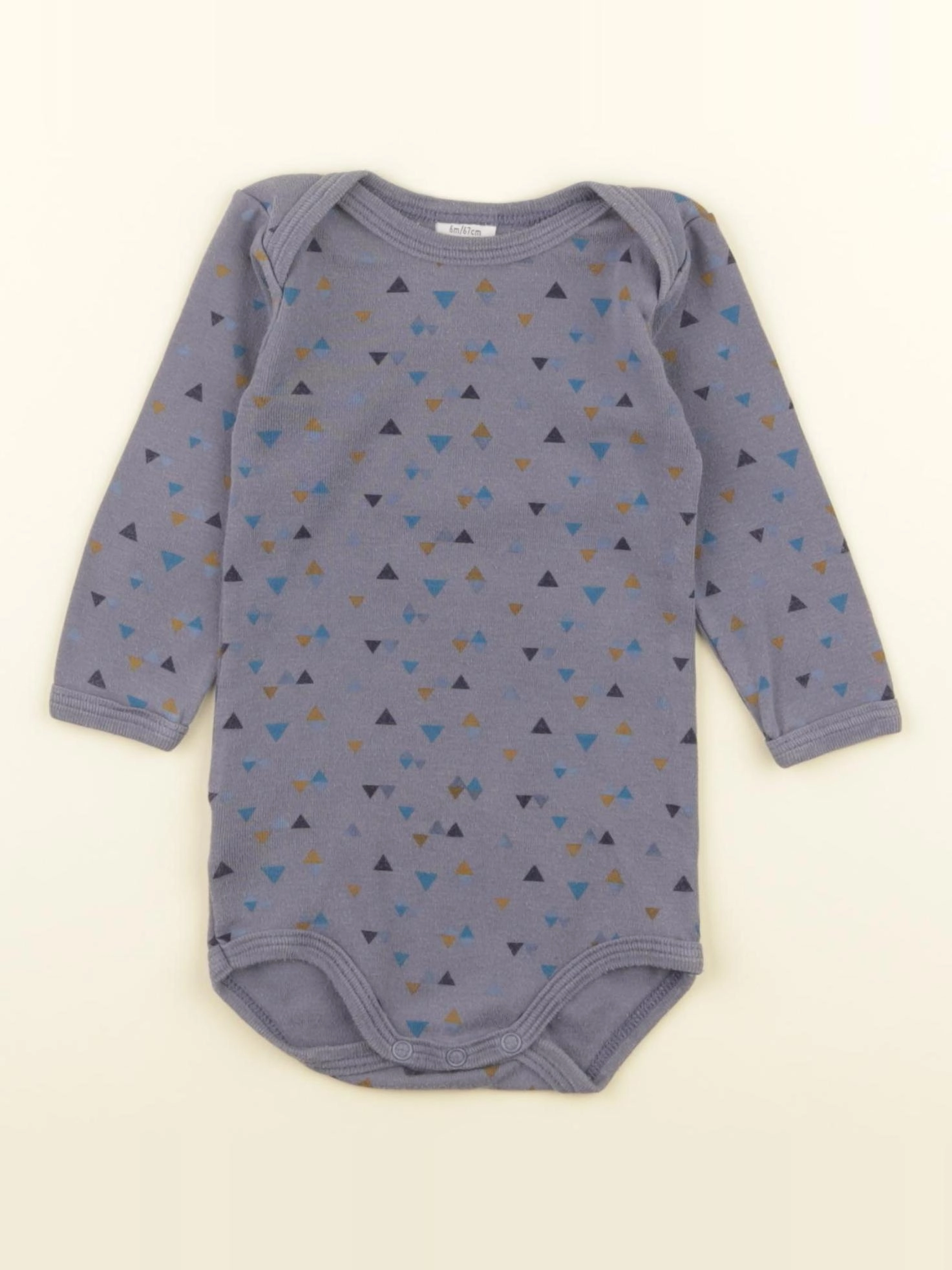 Petit Bateau - body bleu - 6 mois